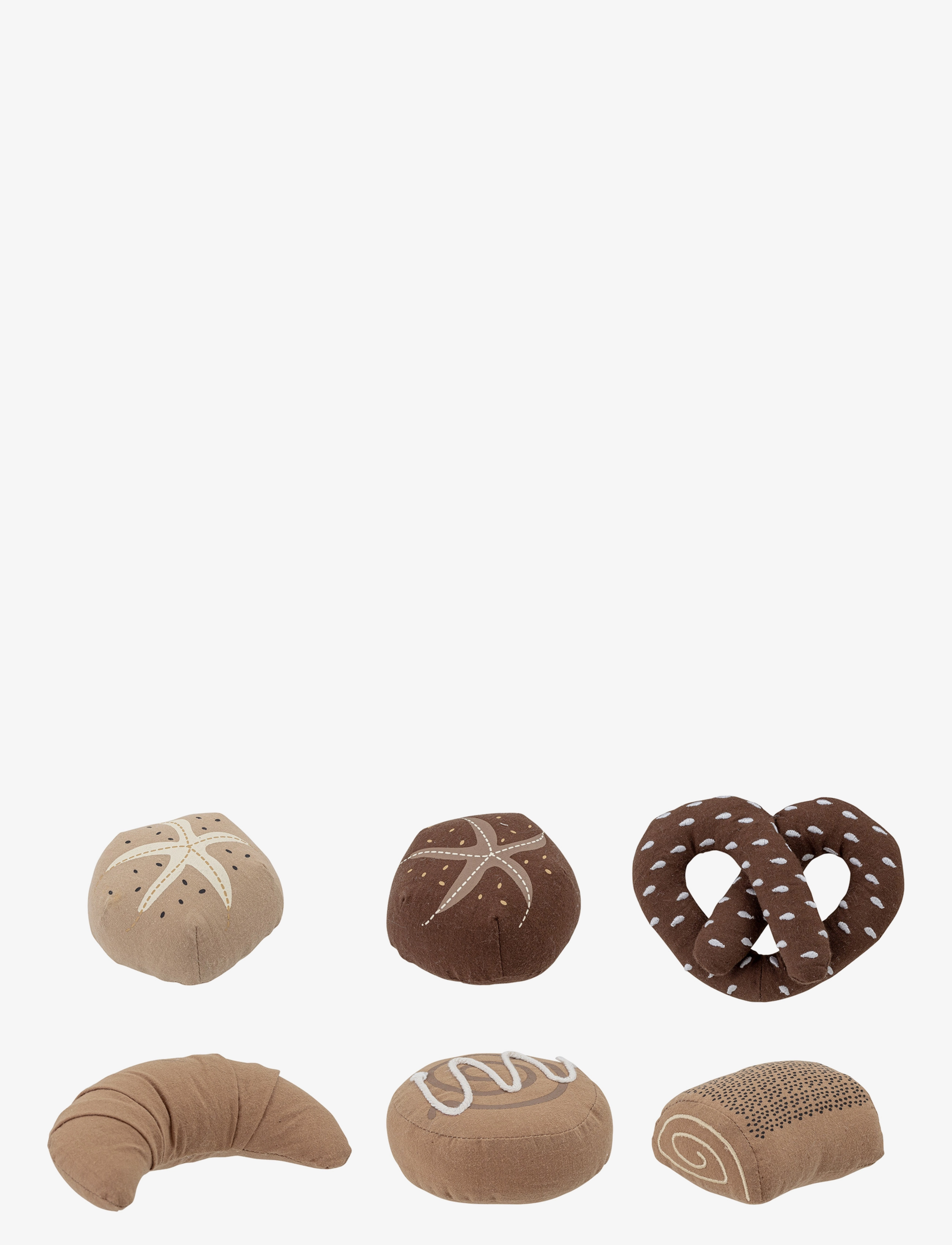 Bloomingville - Snorre Soft Toy Set of 6 - aliments et gâteaux pour jouer - brown - 2