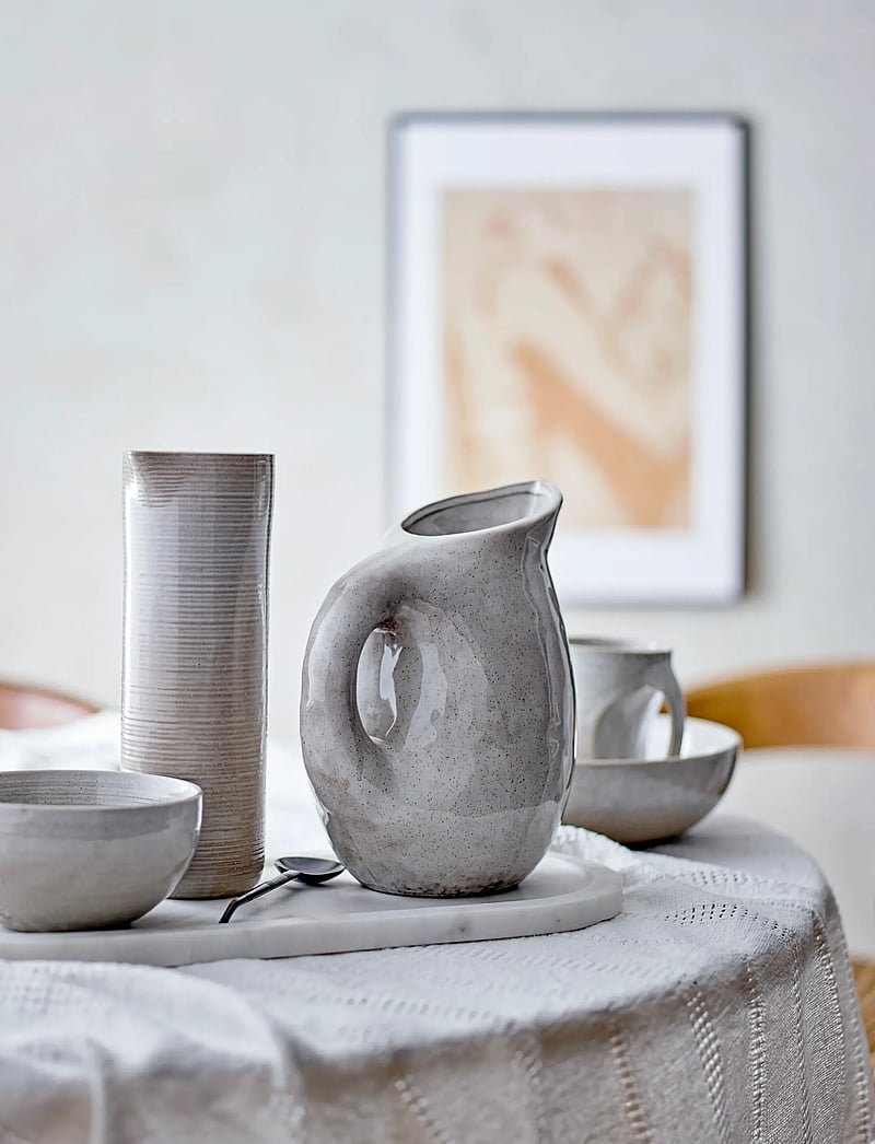 Bloomingville - Taupe Bowl, Grey, Stoneware - morgenmadsskåle - grey - 4