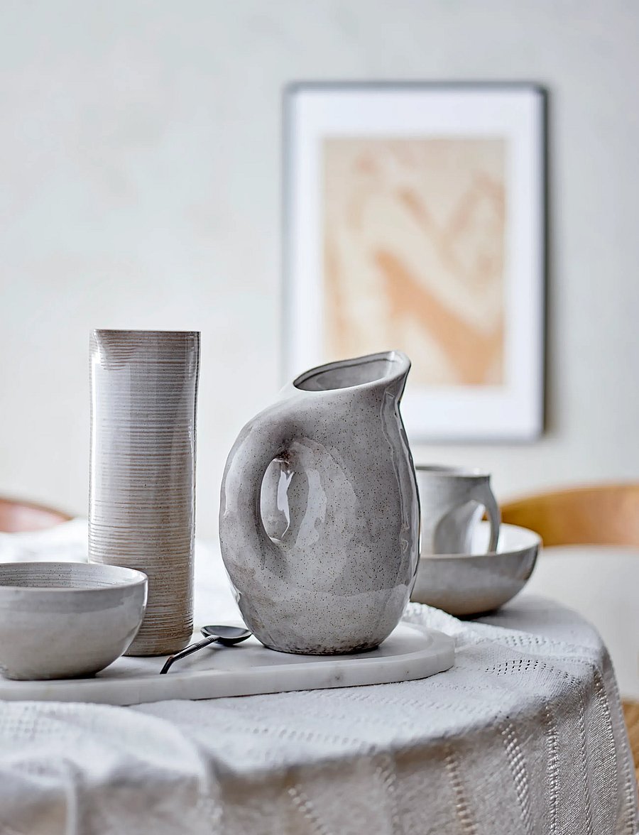 Bloomingville - Taupe Bowl, Grey, Stoneware - müslischalen - grey - 4