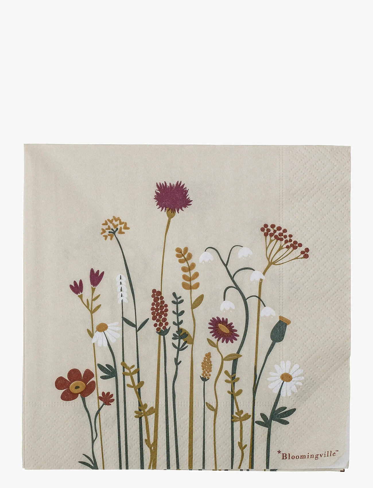 Bloomingville - Paige Napkin - pabersalvrätikud - natural - 0