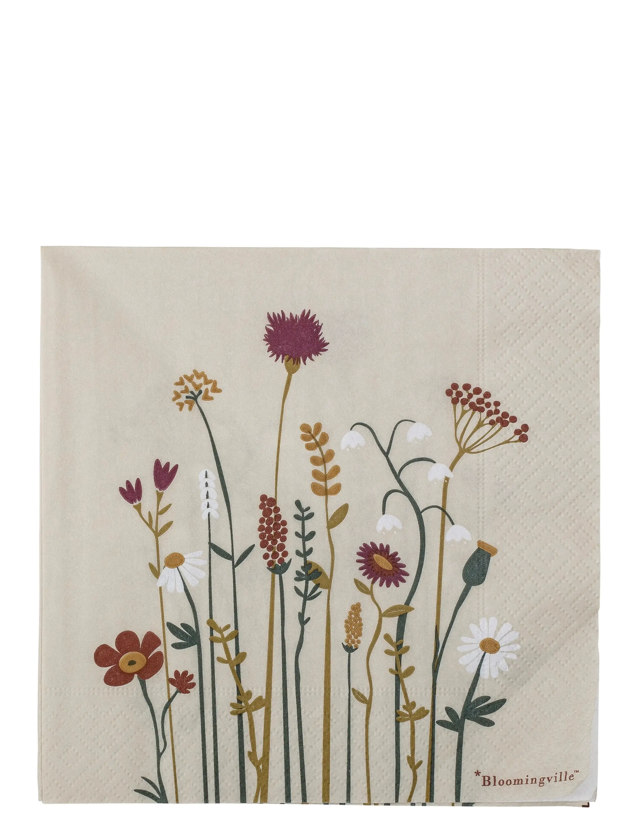 Bloomingville Paige Napkin - Køkkentekstiler - NATURAL / multi