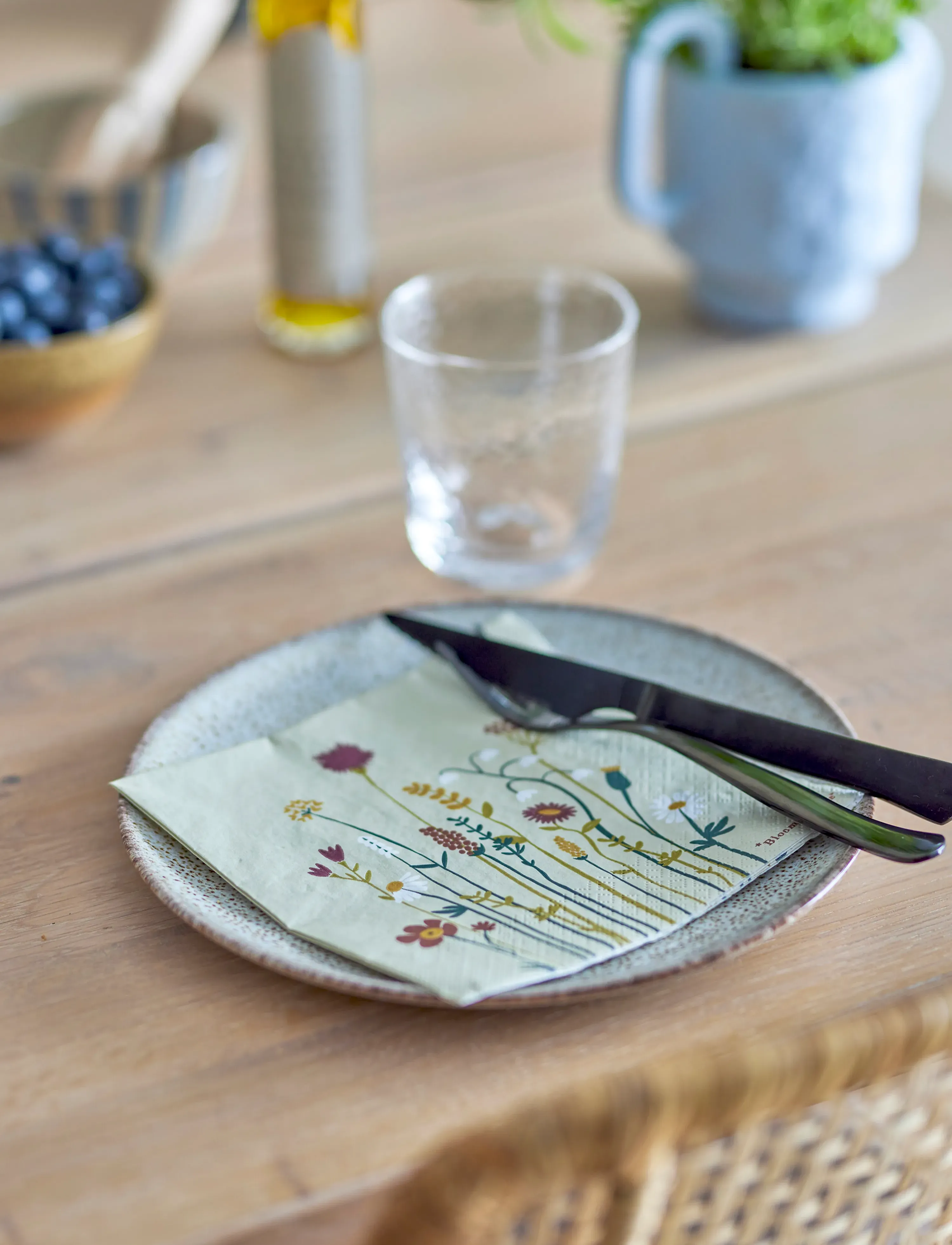 Bloomingville Paige Napkin, 33X 33 cm, Napkins, Mehrfarbig/gemustert - Paper Homeware