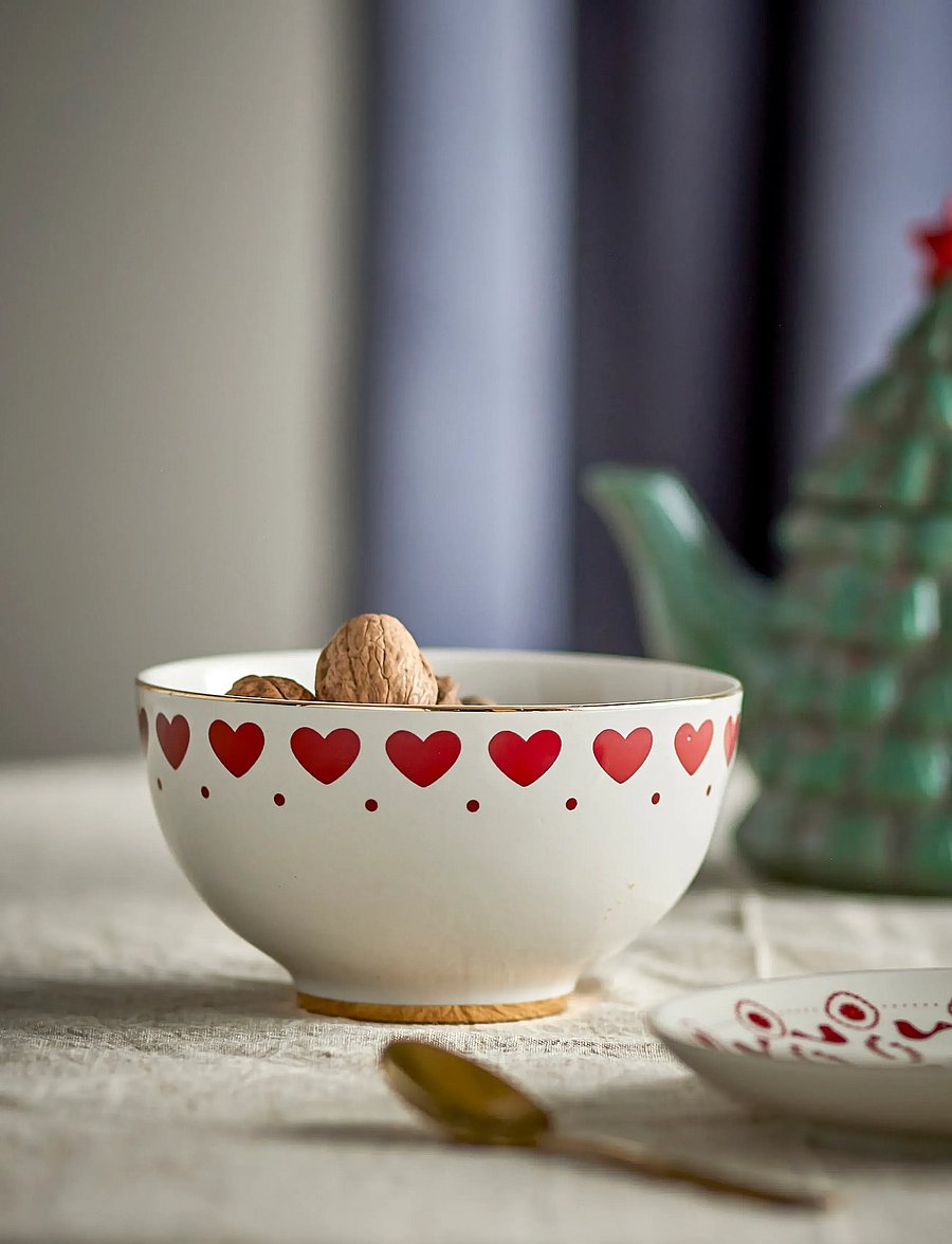 Bloomingville - Jolly Bowl - die niedrigsten preise - red - 5