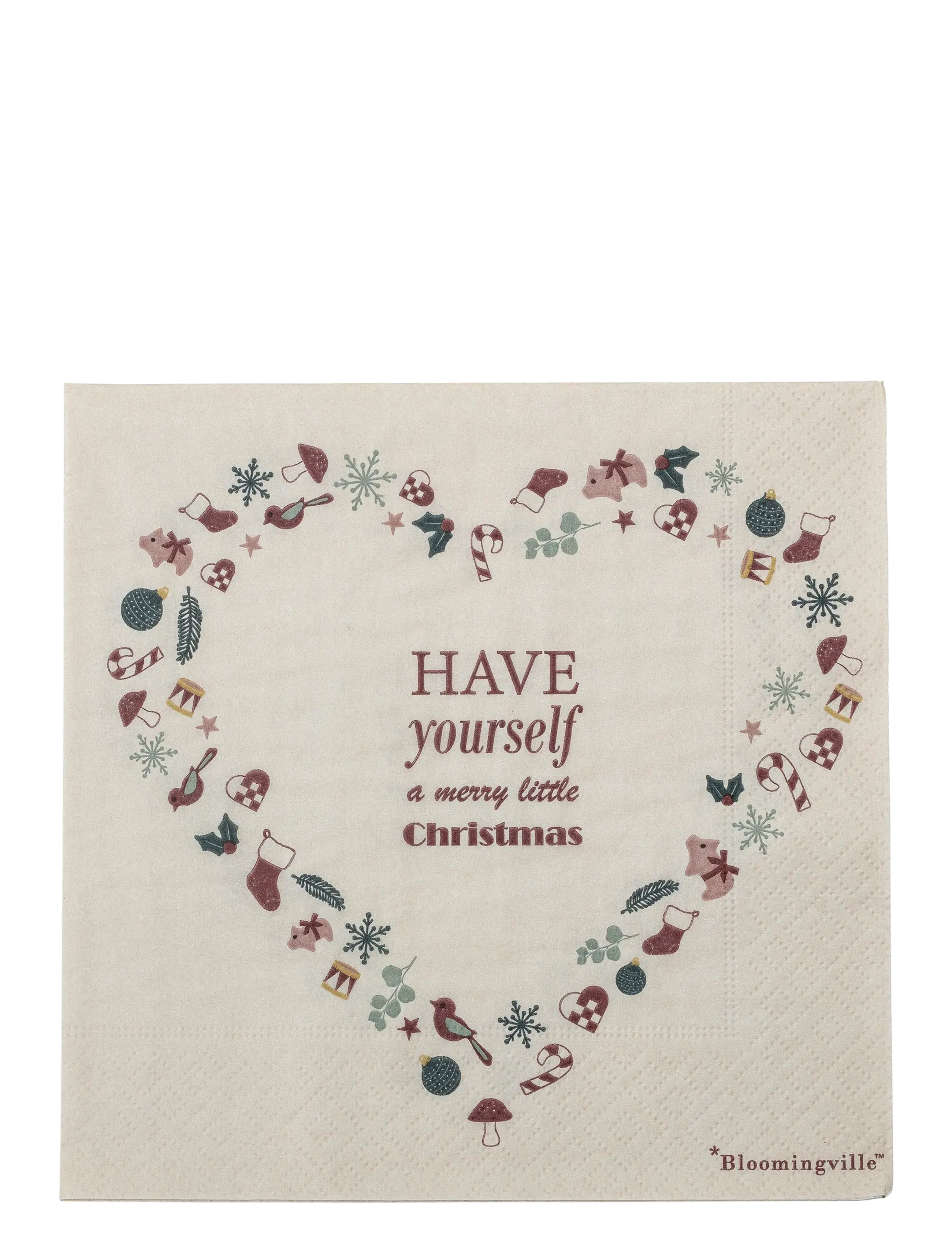 Bloomingville Paia Napkin - Textiles - RED / red