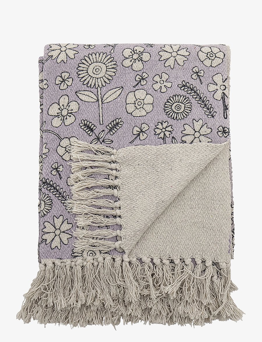 Bloomingville - Salli Throw - die niedrigsten preise - purple - 0