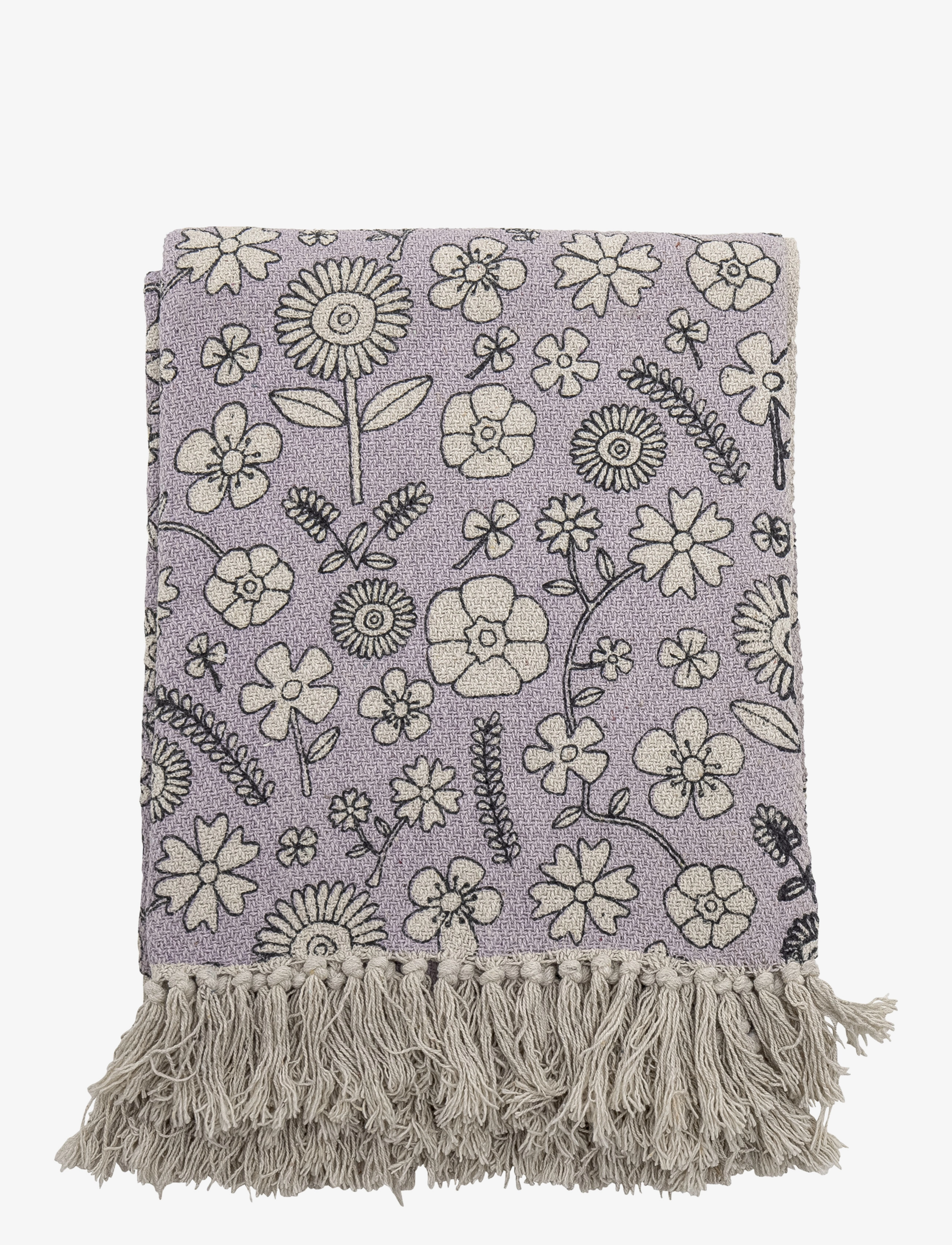 Bloomingville - Salli Throw - laveste priser - purple - 2