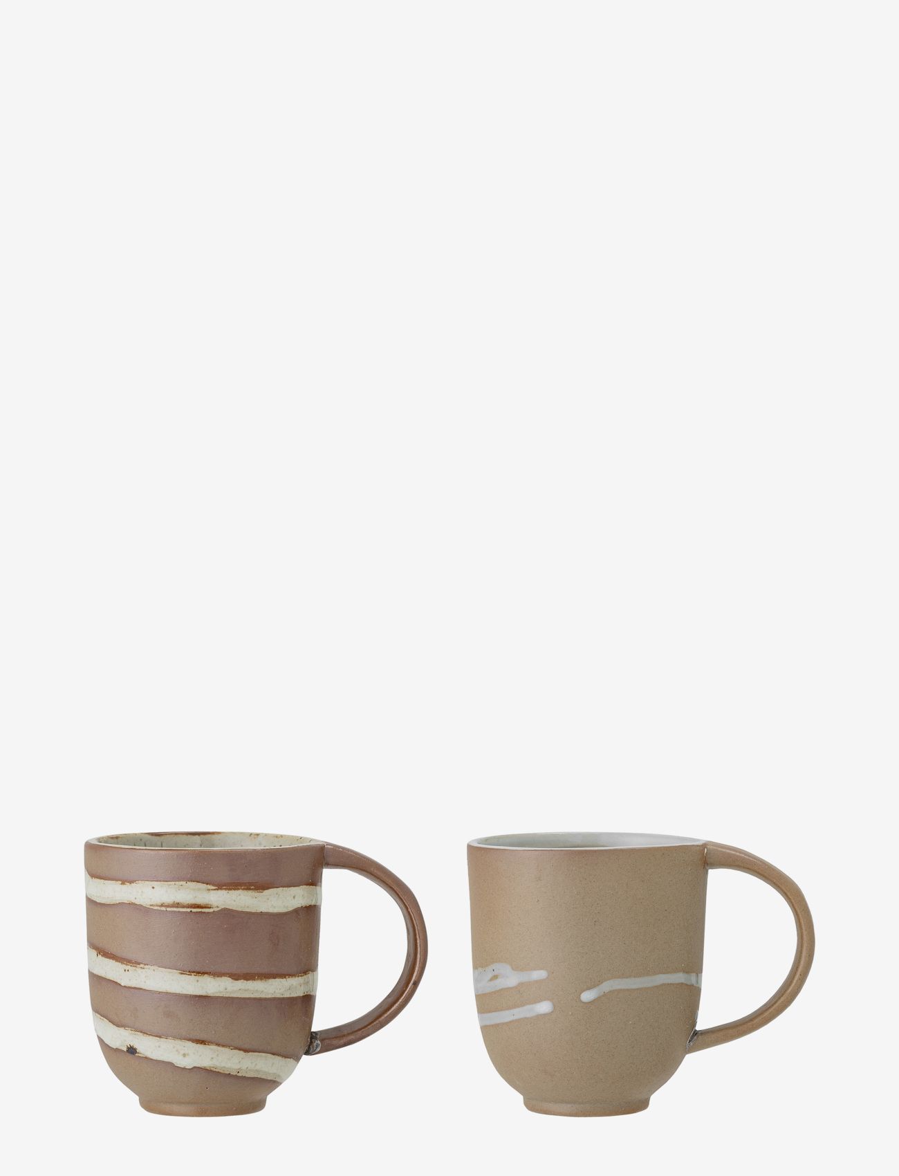 Bloomingville Peony Mug set of 2 - Visa allt - BROWN / brown