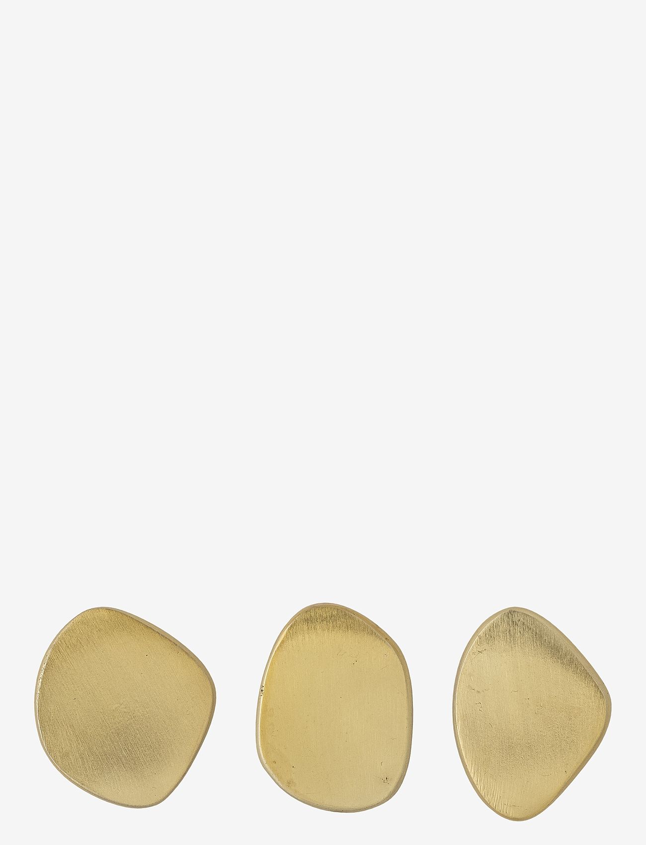 Bloomingville - Ferri Hook, Aluminum Set of 3 - haken & knöpfe - brass - 2