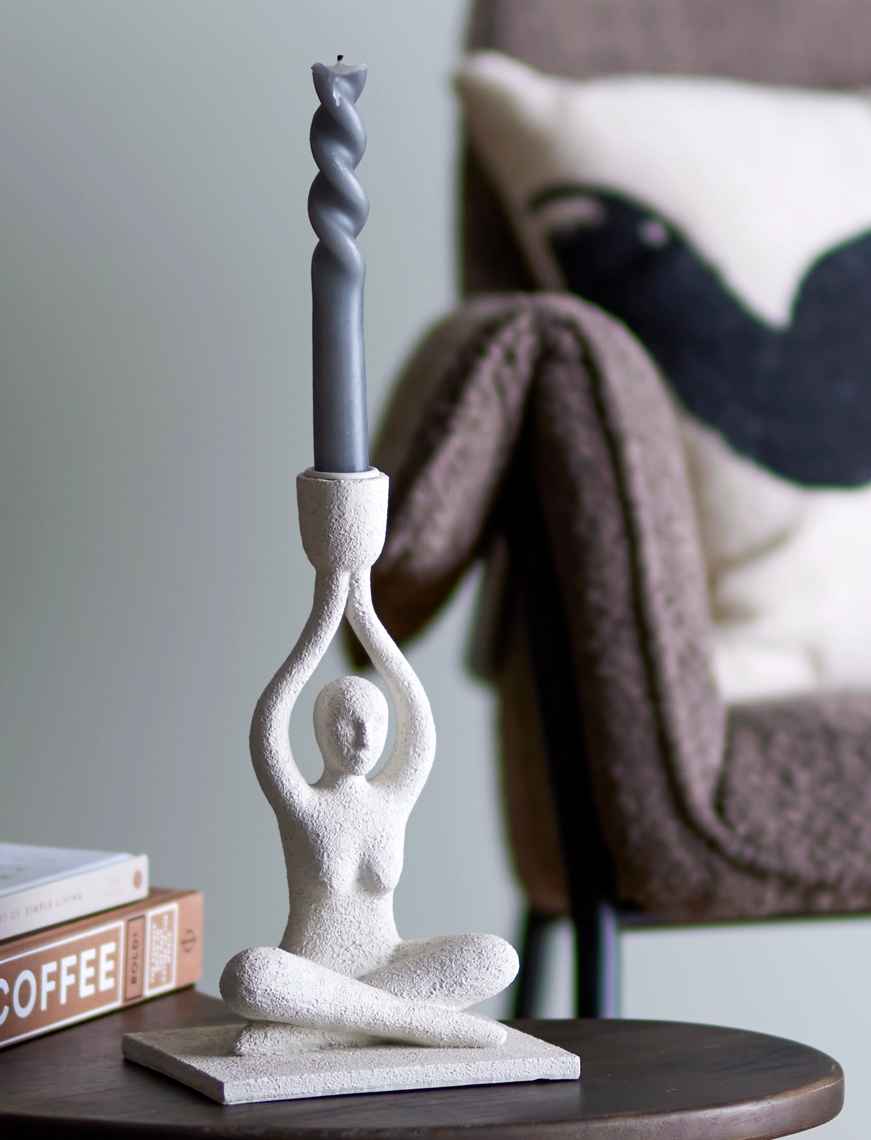 Bloomingville - Lucie Candle Holder - white - 3