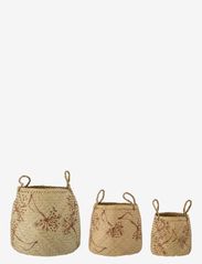 Bloomingville - Molli Basket, Seagrass Set of 3 - sandėliavimo krepšeliai - nature - 0