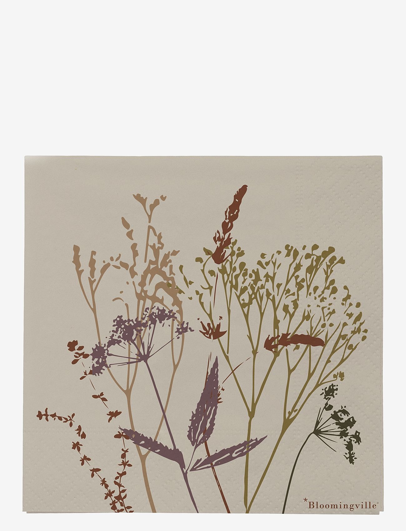 Bloomingville - Sirri Napkin, FSC Recycled®, Paper Pack of 20 - papierservietten - nature - 0