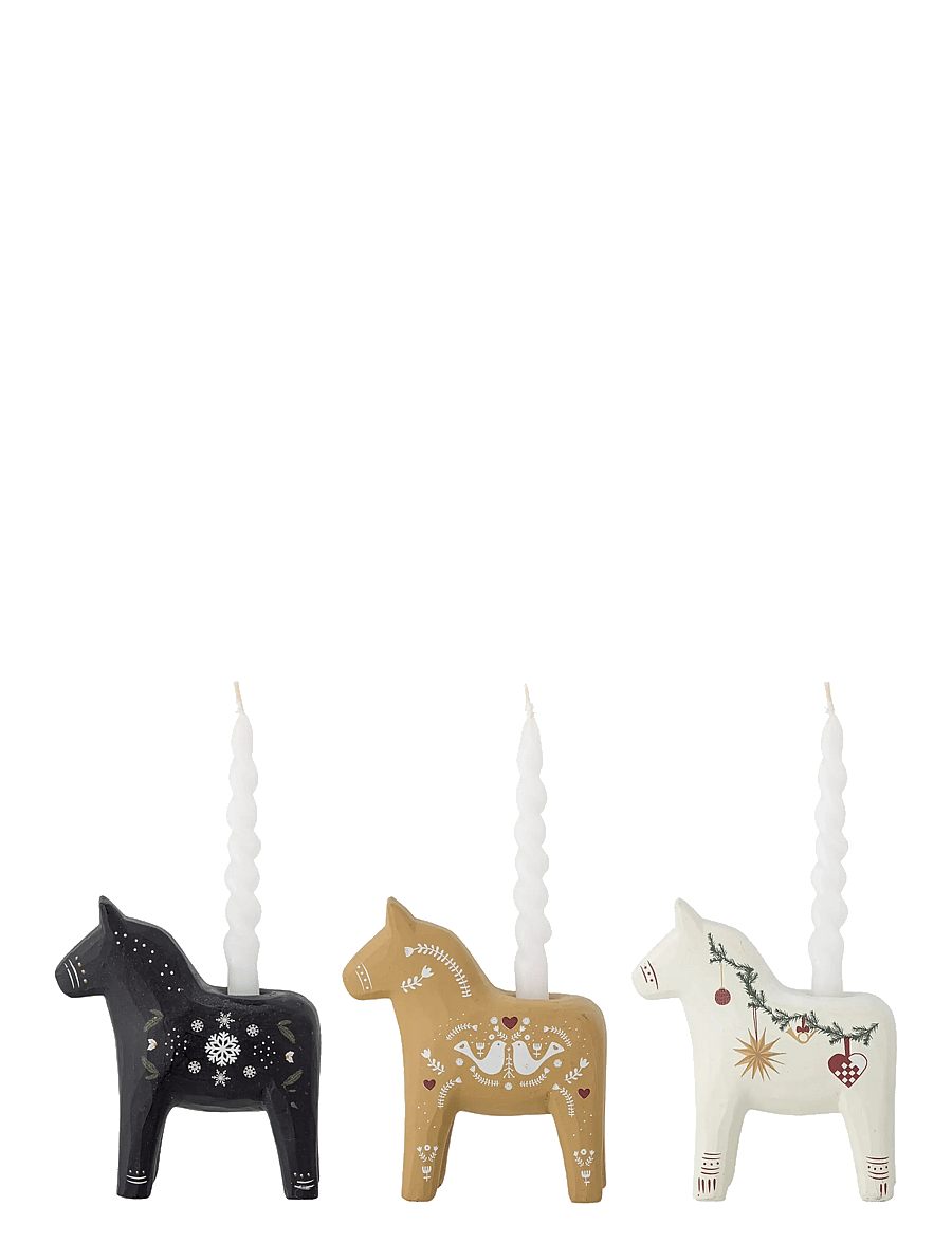 Bloomingville - Siffer Candle Holder - weihnachtsdekoration - white - 2