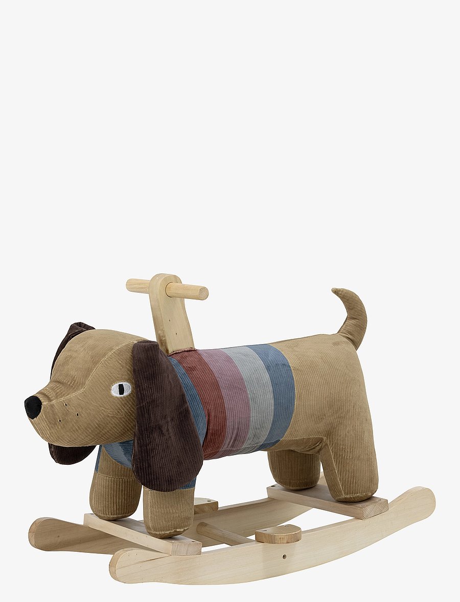 Bloomingville - Charlie Rocking Toy, Dog, Brown, Polyester - geschenkideen - brown - 3