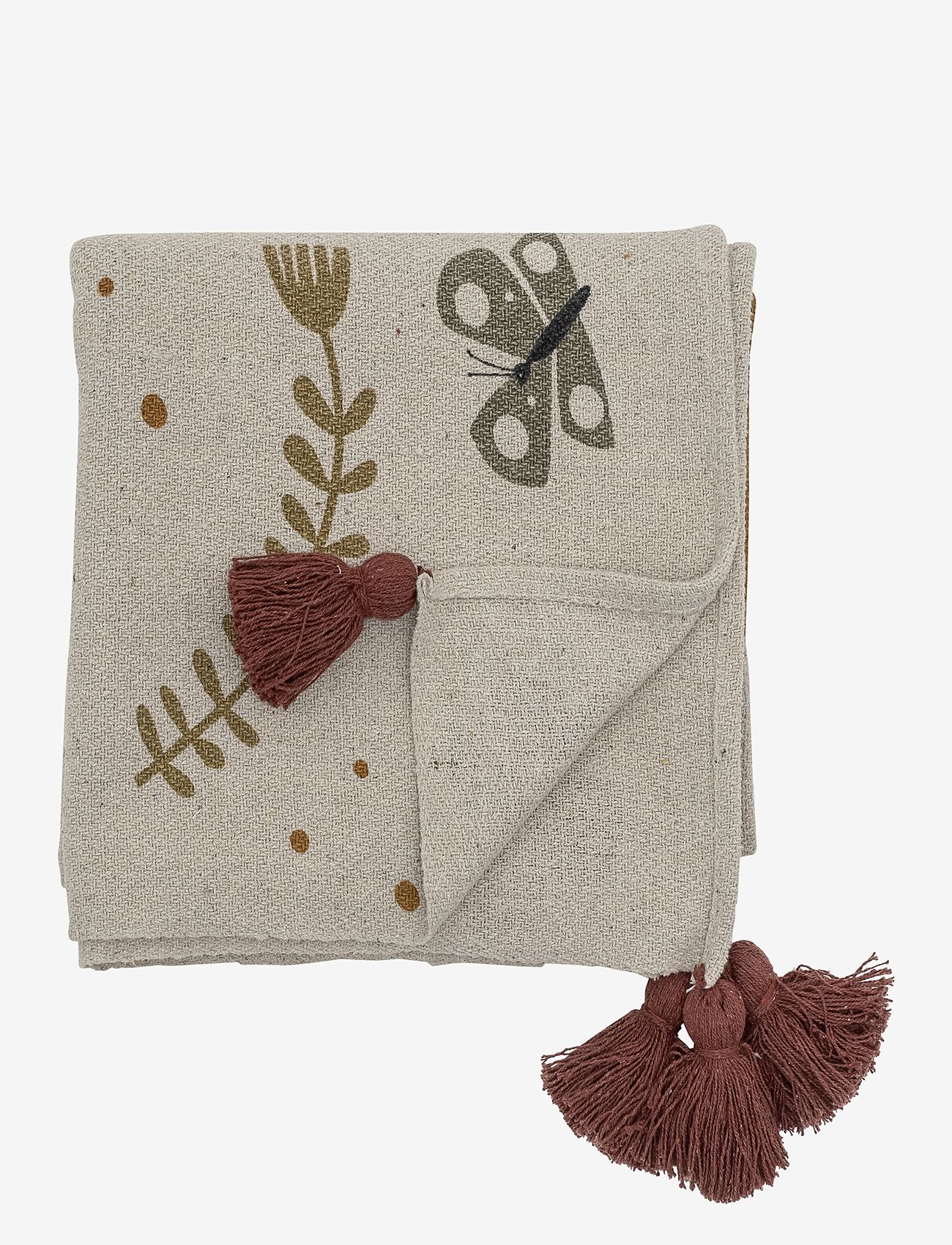 Bloomingville - Dorell Throw - die niedrigsten preise - brown - 0