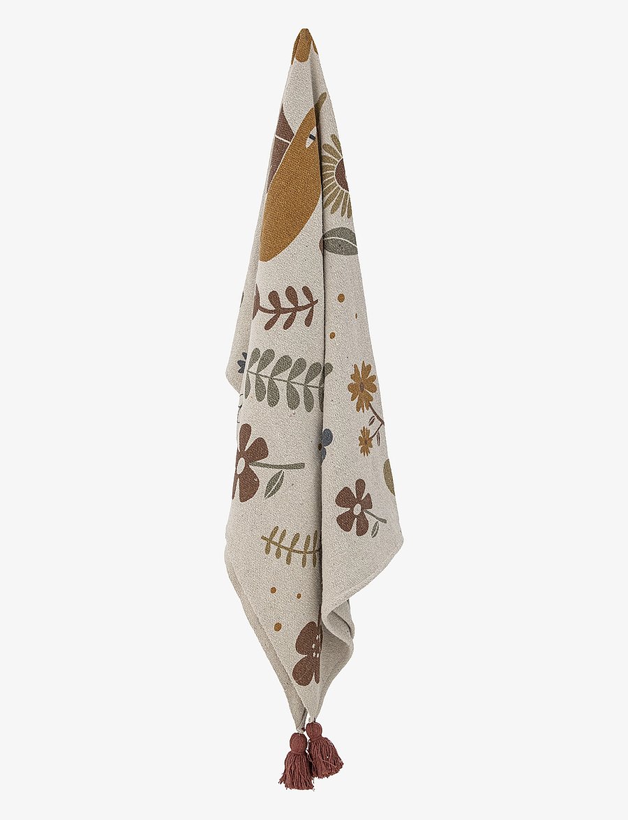 Bloomingville - Dorell Throw - filtar - brown - 3