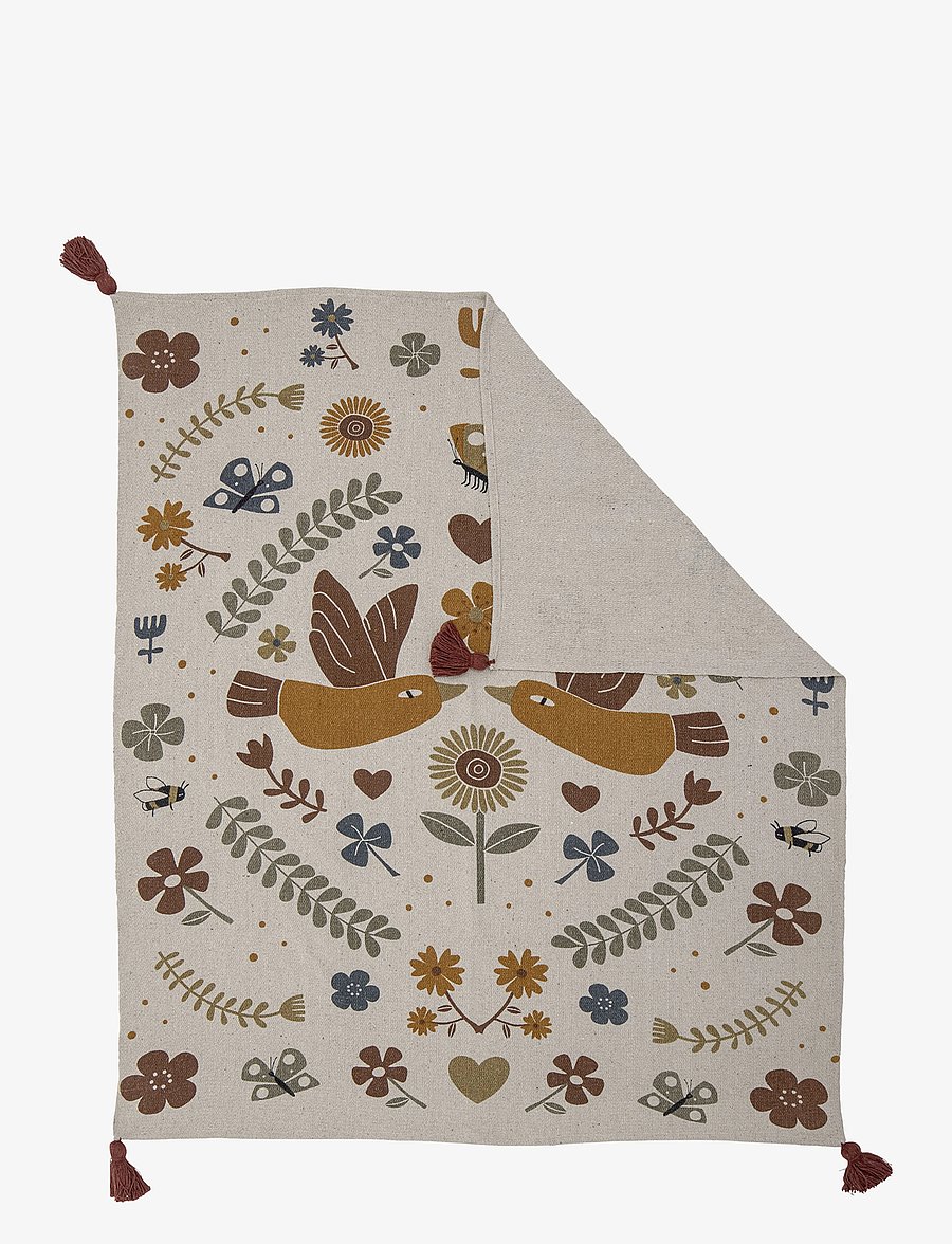 Bloomingville - Dorell Throw - filtar - brown - 4
