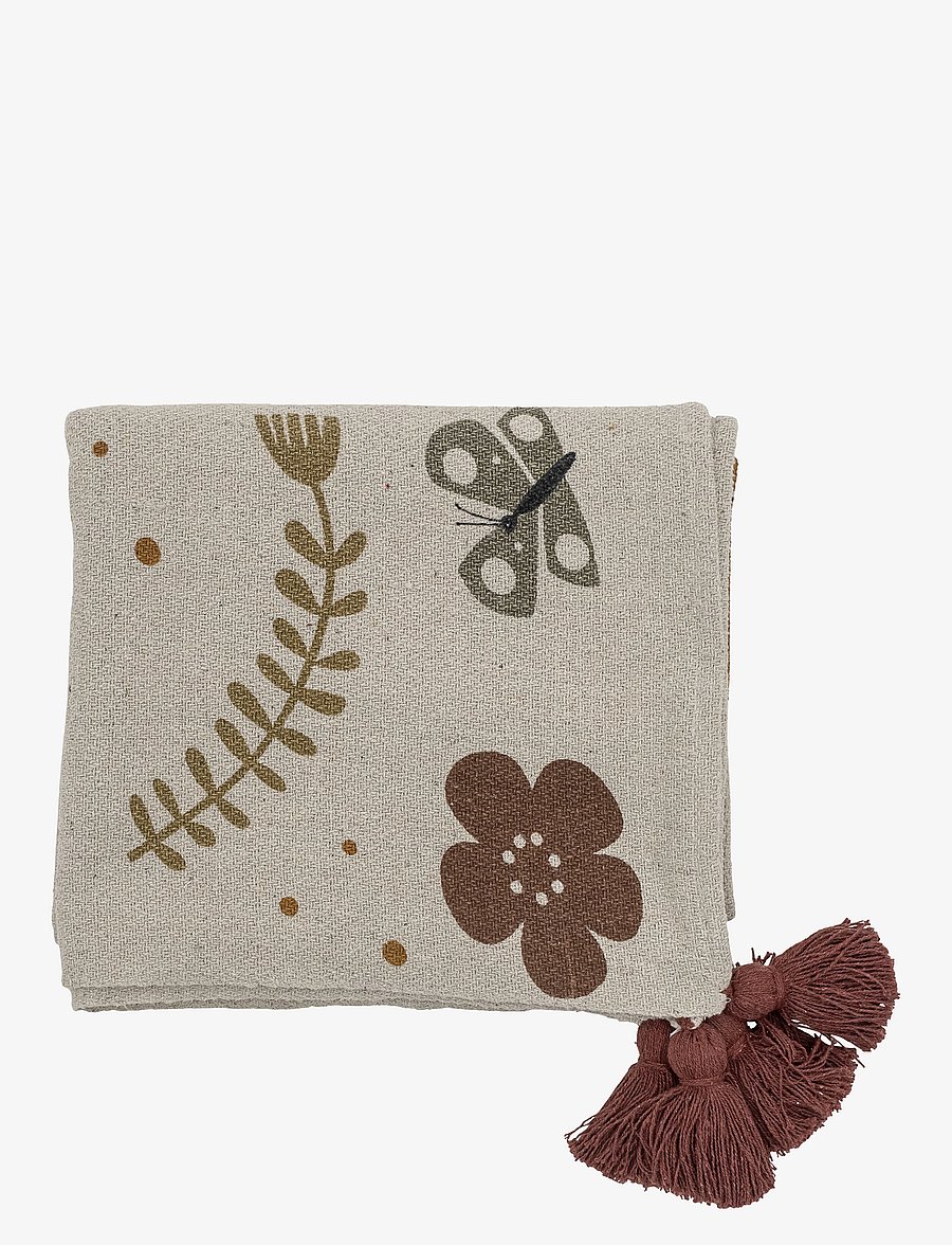 Bloomingville - Dorell Throw - filtar - brown - 5