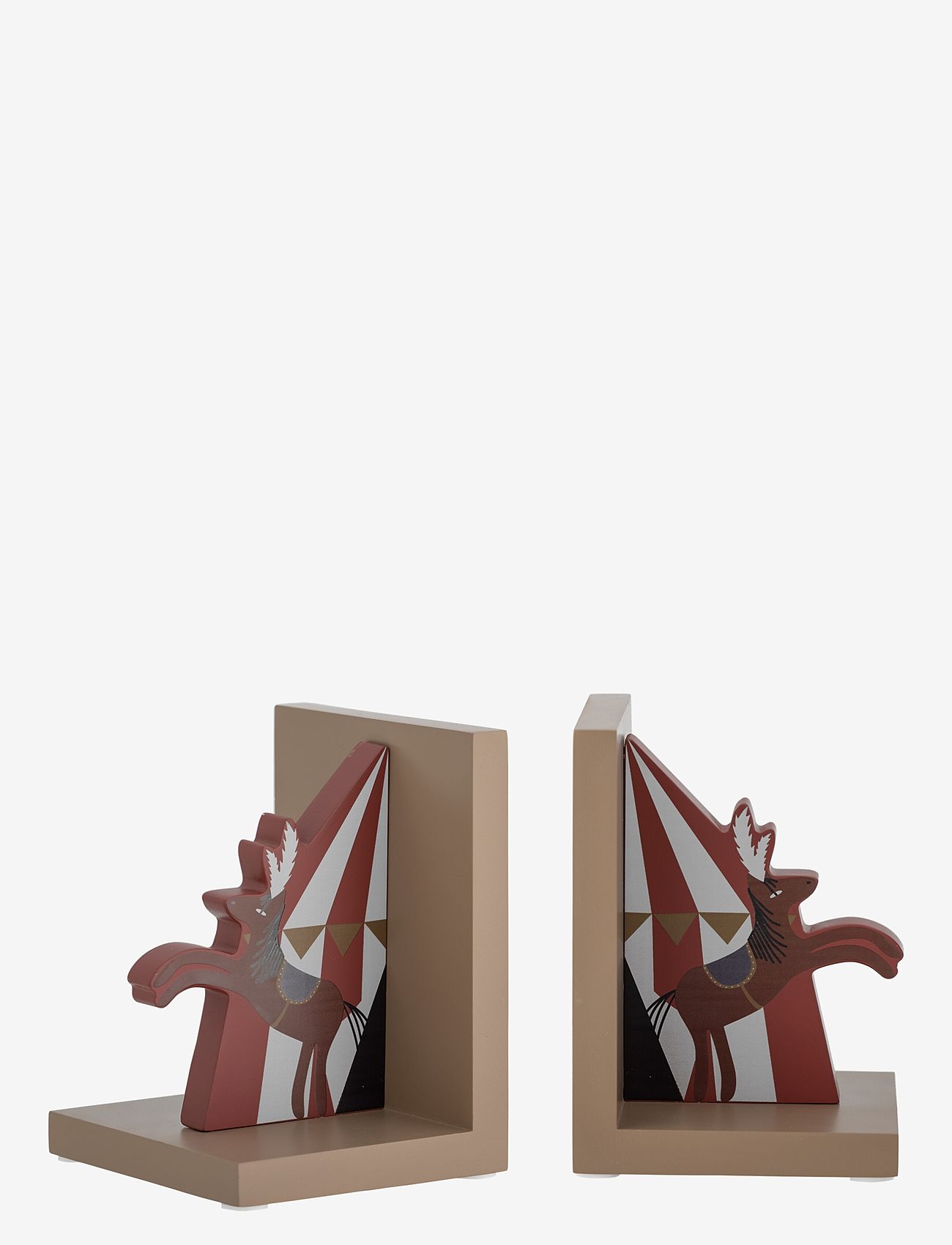 Bloomingville - Santos Bookend - dekorativt tilbehør - red - 1