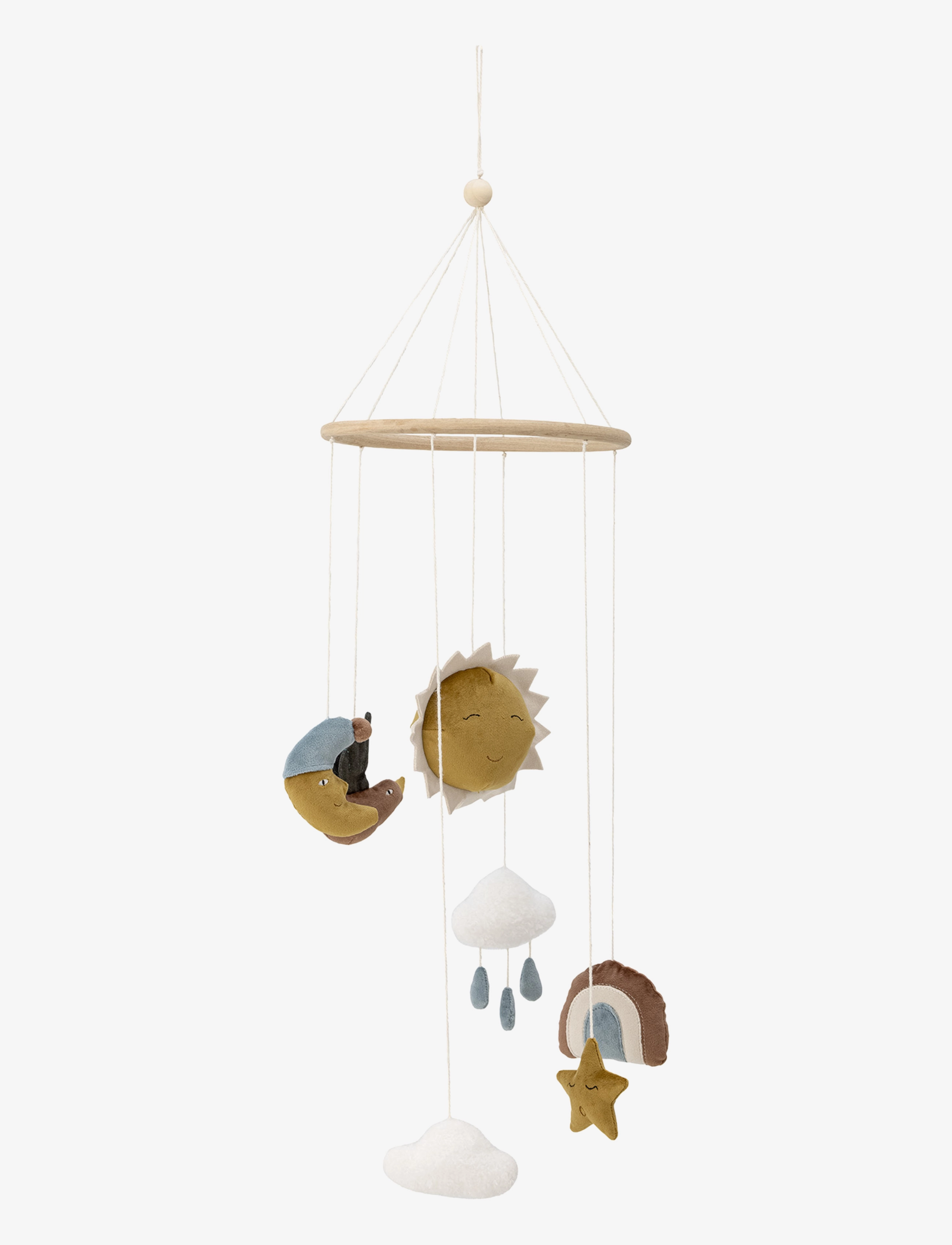 Bloomingville Vigge Mobile, Brown, Polyester - Beebi rippuvad mänguasjad - BROWN / multi