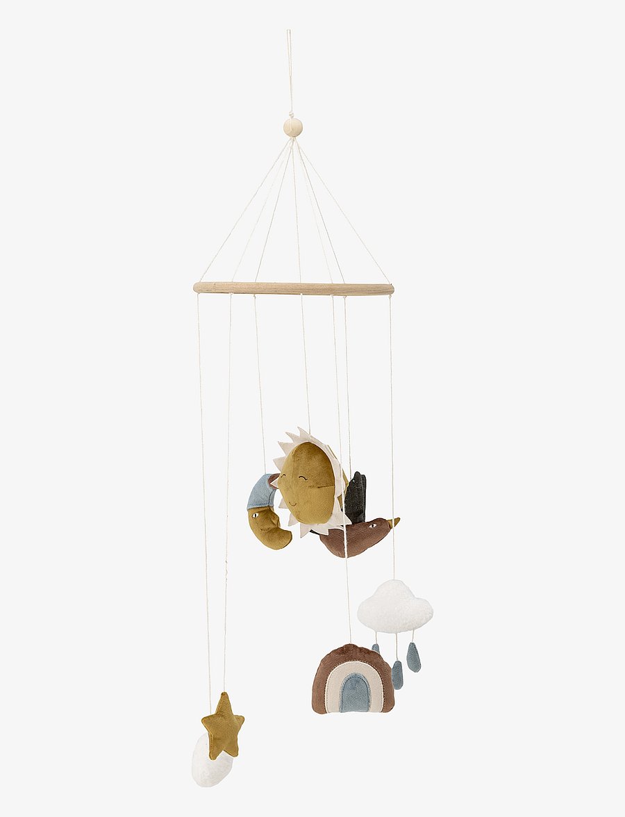 Bloomingville - Vigge Mobile, Brown, Polyester - mobiles - brown - 1