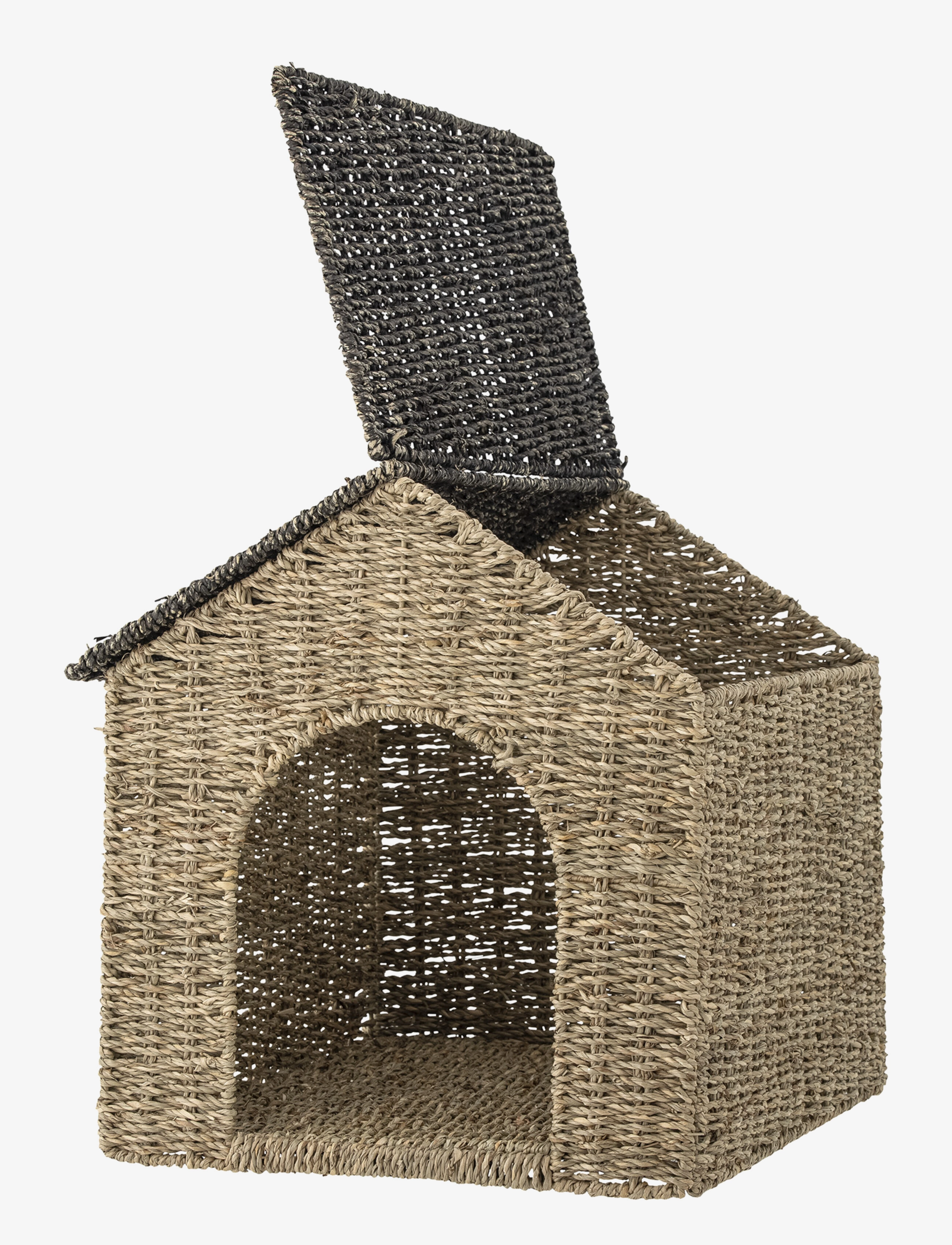 Bloomingville - Fredie Basket w/Lid - paniers de rangement - nature - 2