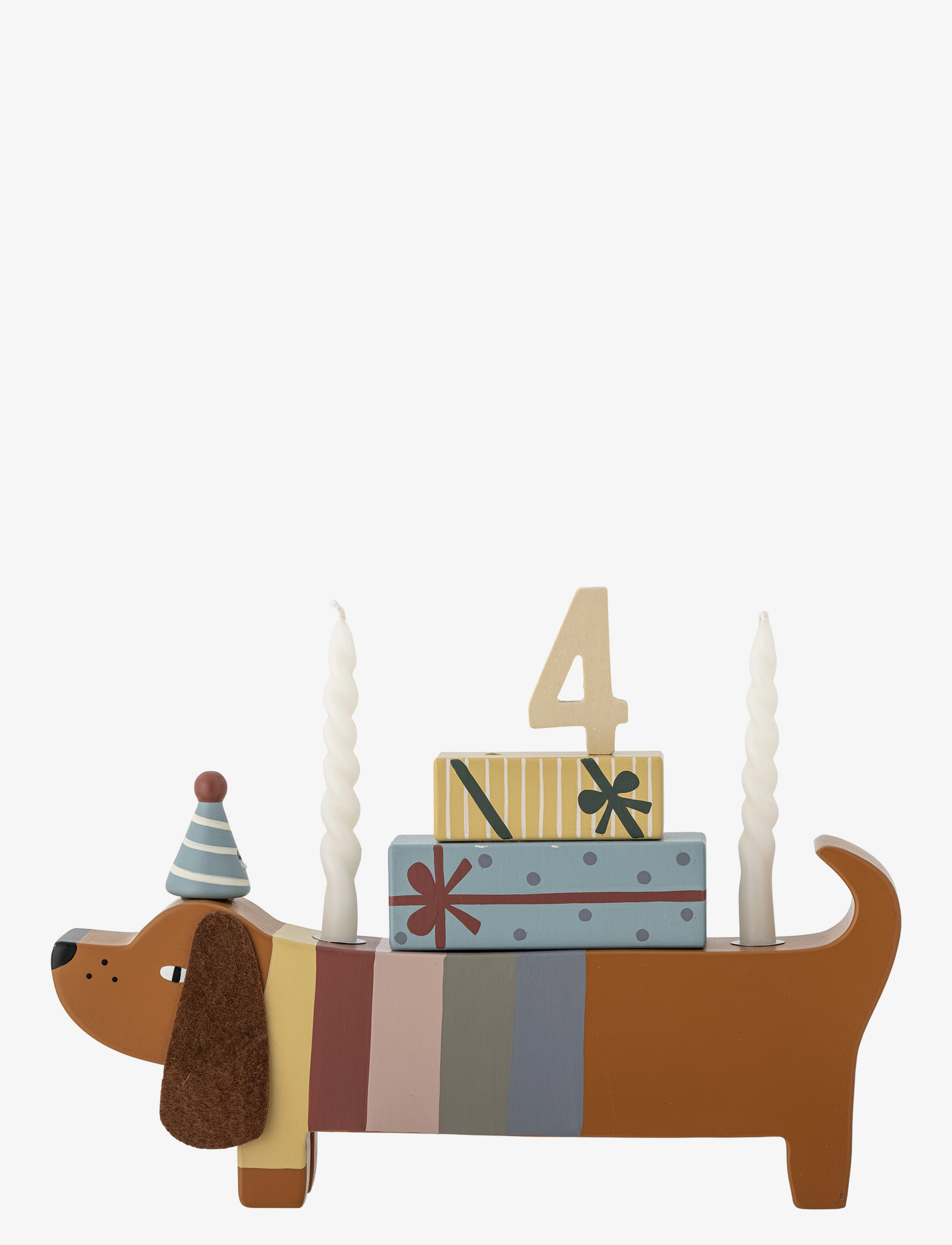 Bloomingville Charlie Birthday Decoration, Party Supplies, Multi/mønstret, Str: 14X28X5CM