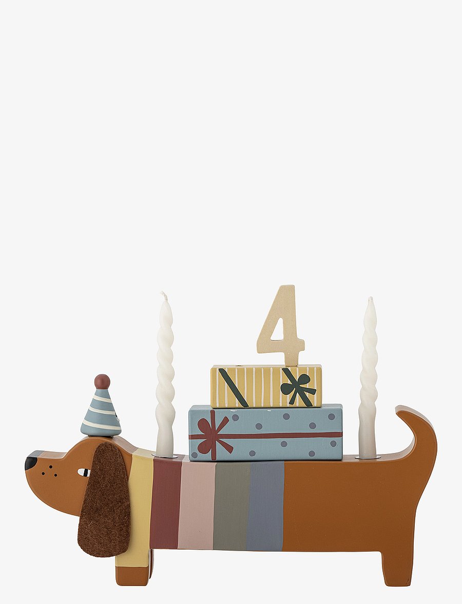 Bloomingville - Charlie Birthday Decoration - partybedarf - brown - 1