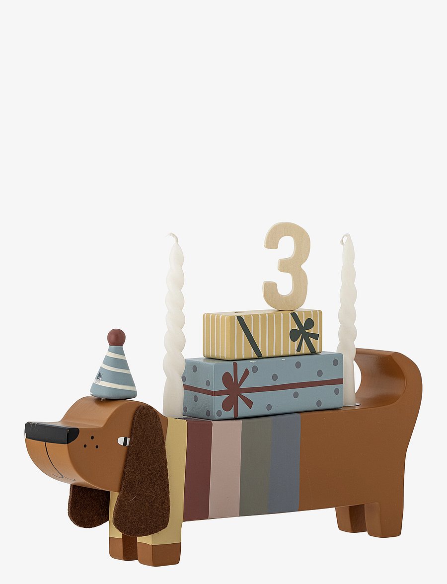 Bloomingville - Charlie Birthday Decoration - partybedarf - brown - 2