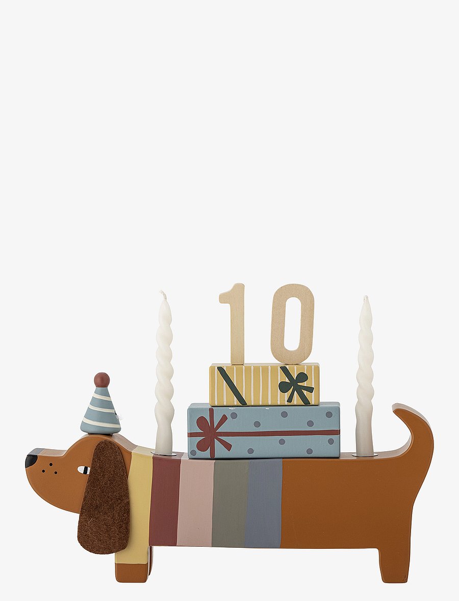 Bloomingville - Charlie Birthday Decoration - partybedarf - brown - 3