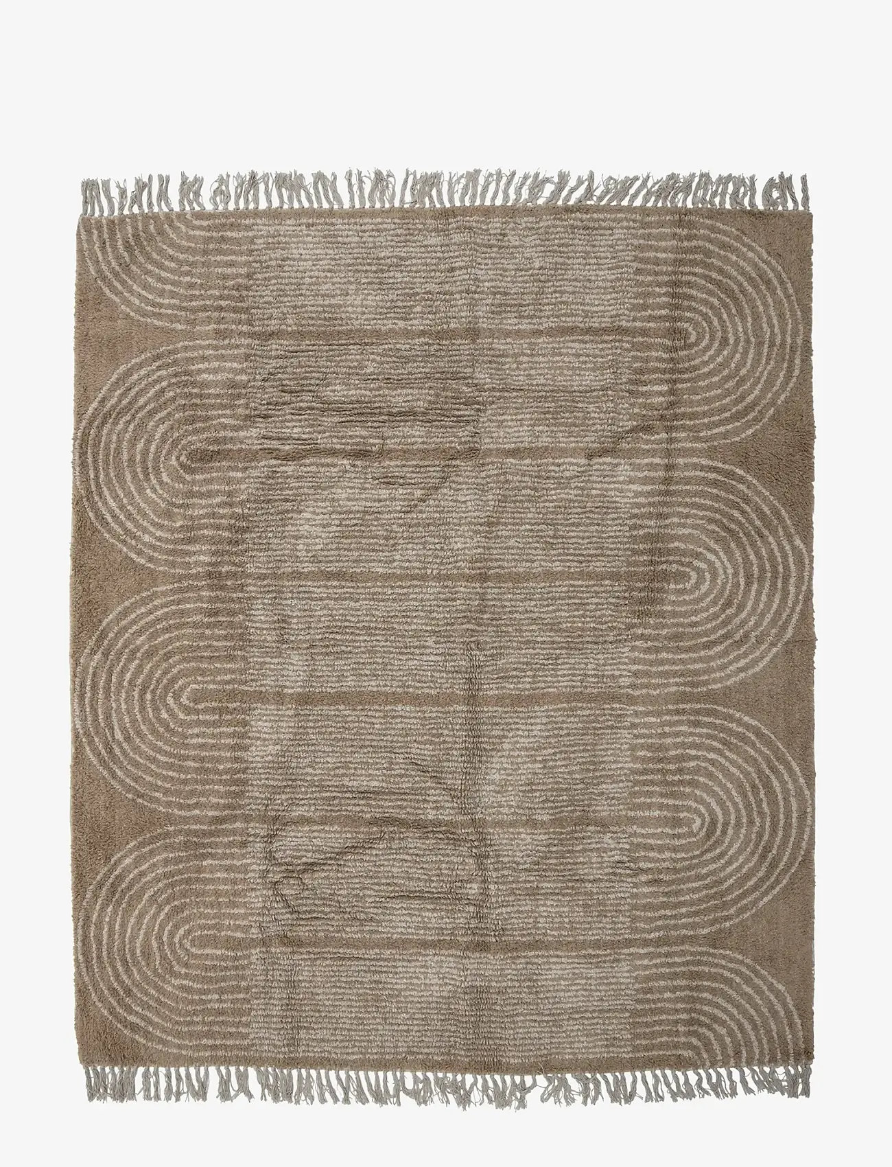 Bloomingville - Zeynep Rug - bomullsmattor & trasmattor - brown - 1