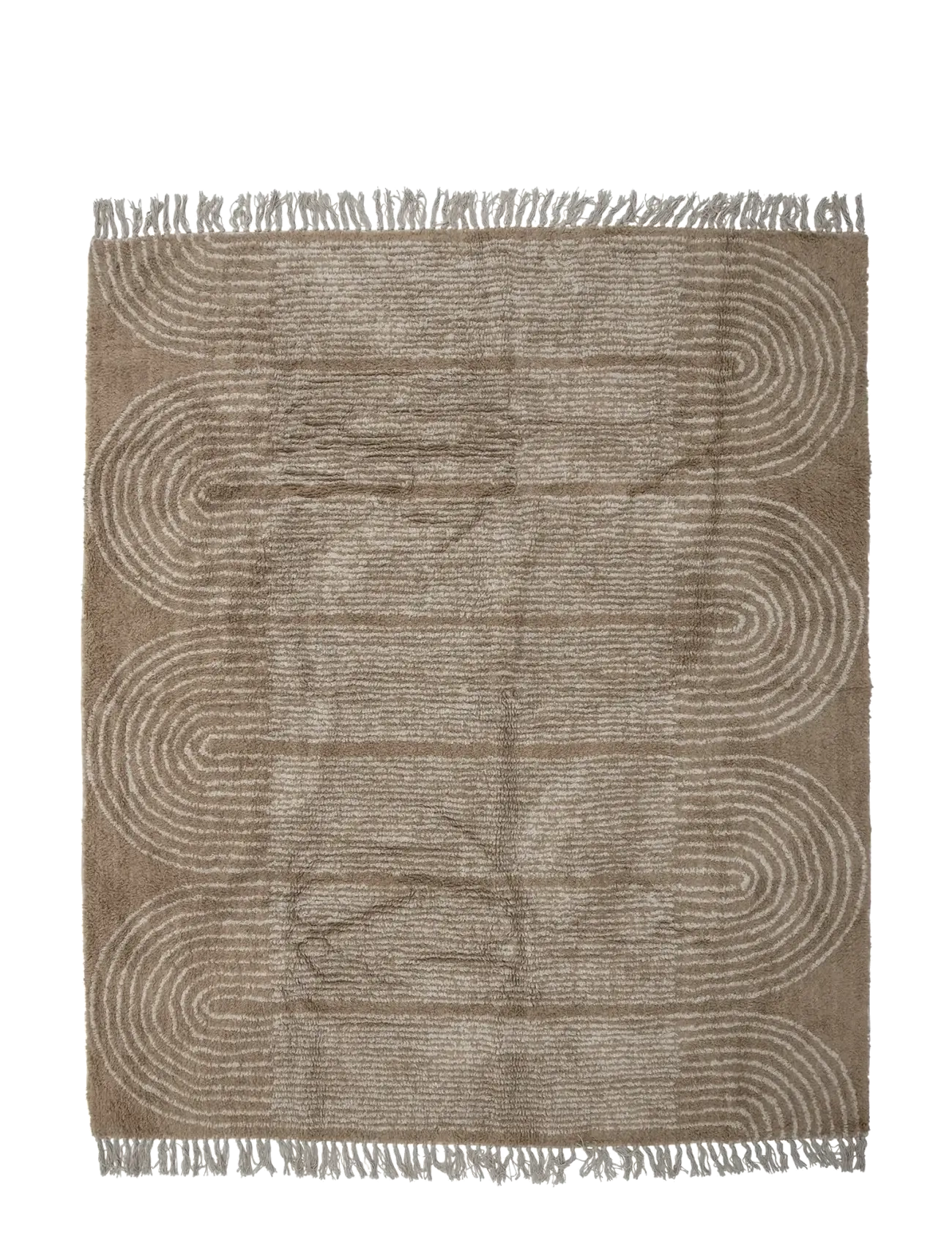 Bloomingville Zeynep Rug - Bomuldstæpper & Kludetæpper - BROWN / brown