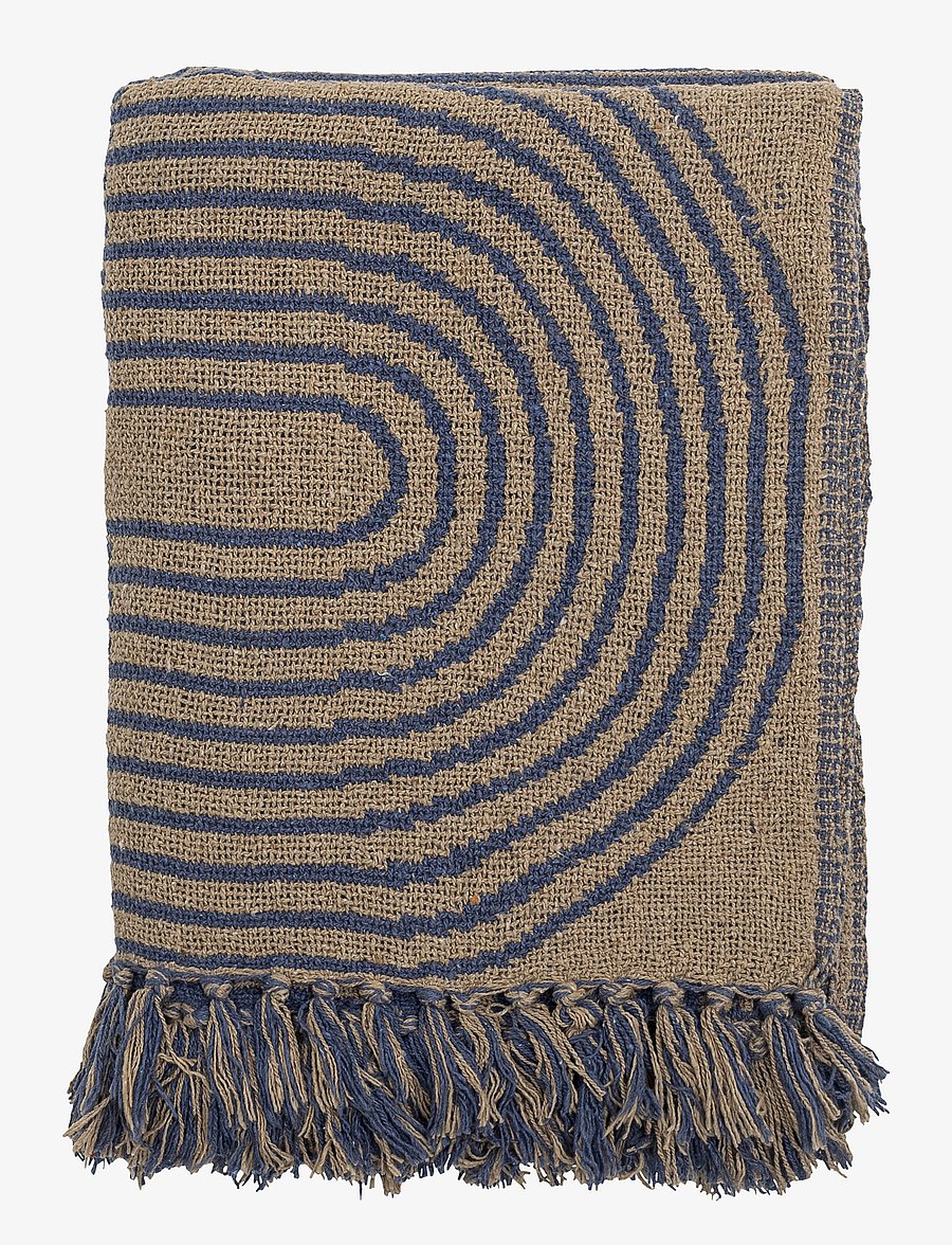 Bloomingville - Tiffanie Throw - die niedrigsten preise - blue - 1