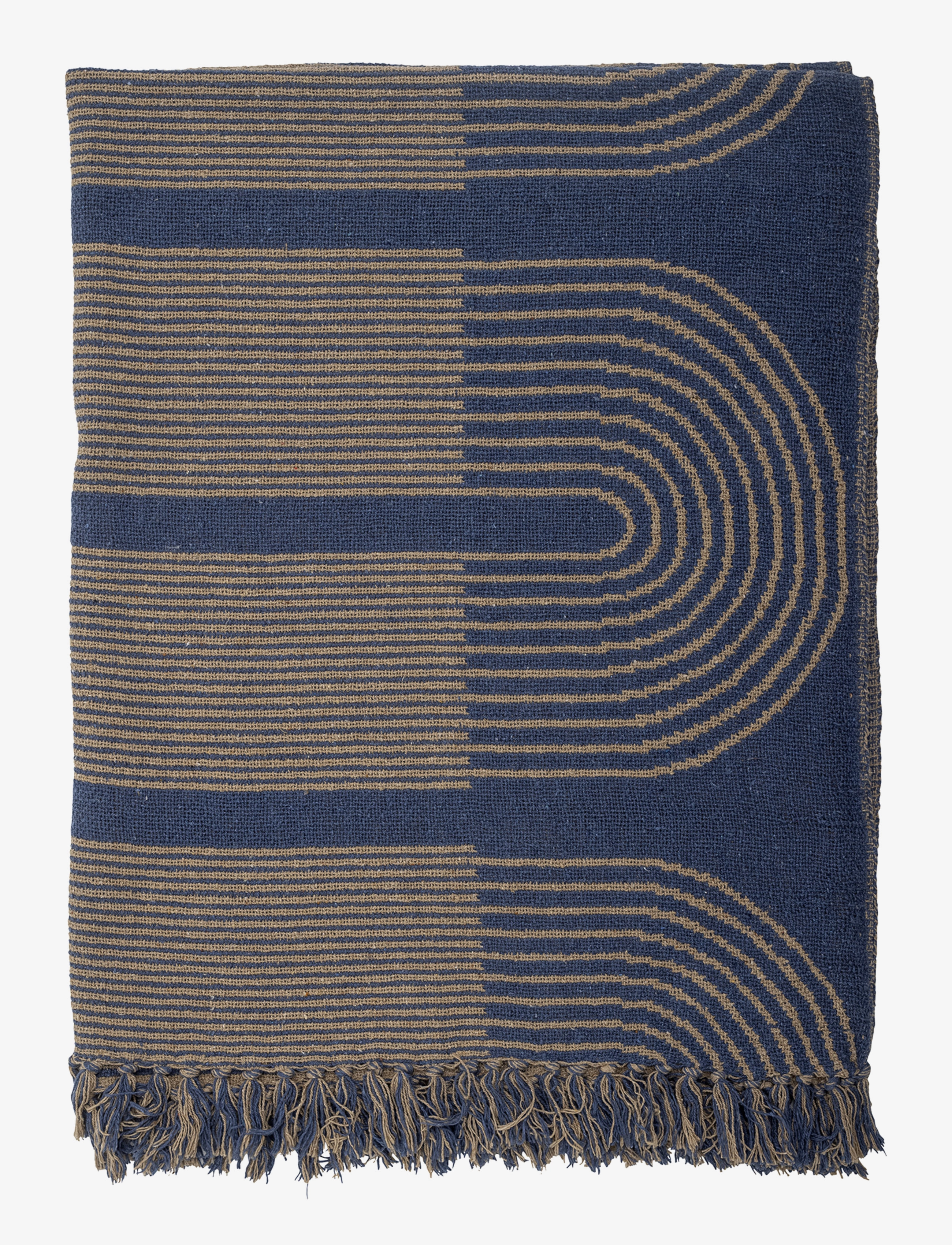 Bloomingville - Tiffanie Throw - najniższe ceny - blue - 2