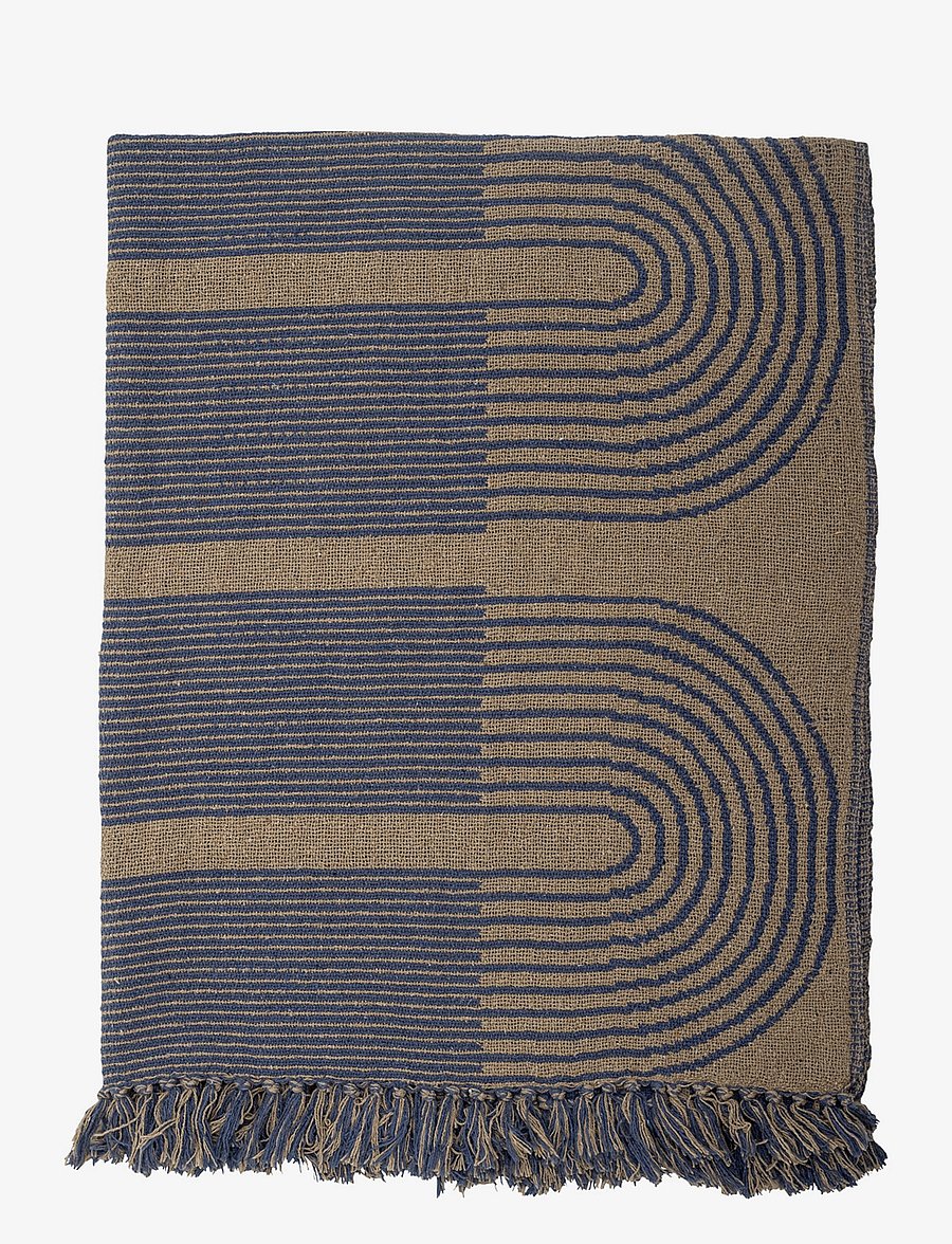 Bloomingville - Tiffanie Throw - die niedrigsten preise - blue - 3