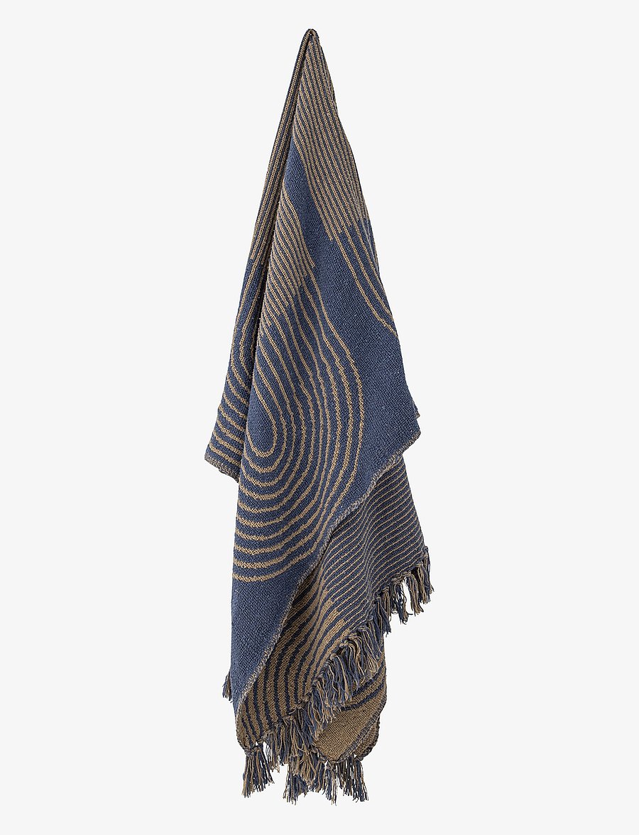 Bloomingville - Tiffanie Throw - die niedrigsten preise - blue - 4