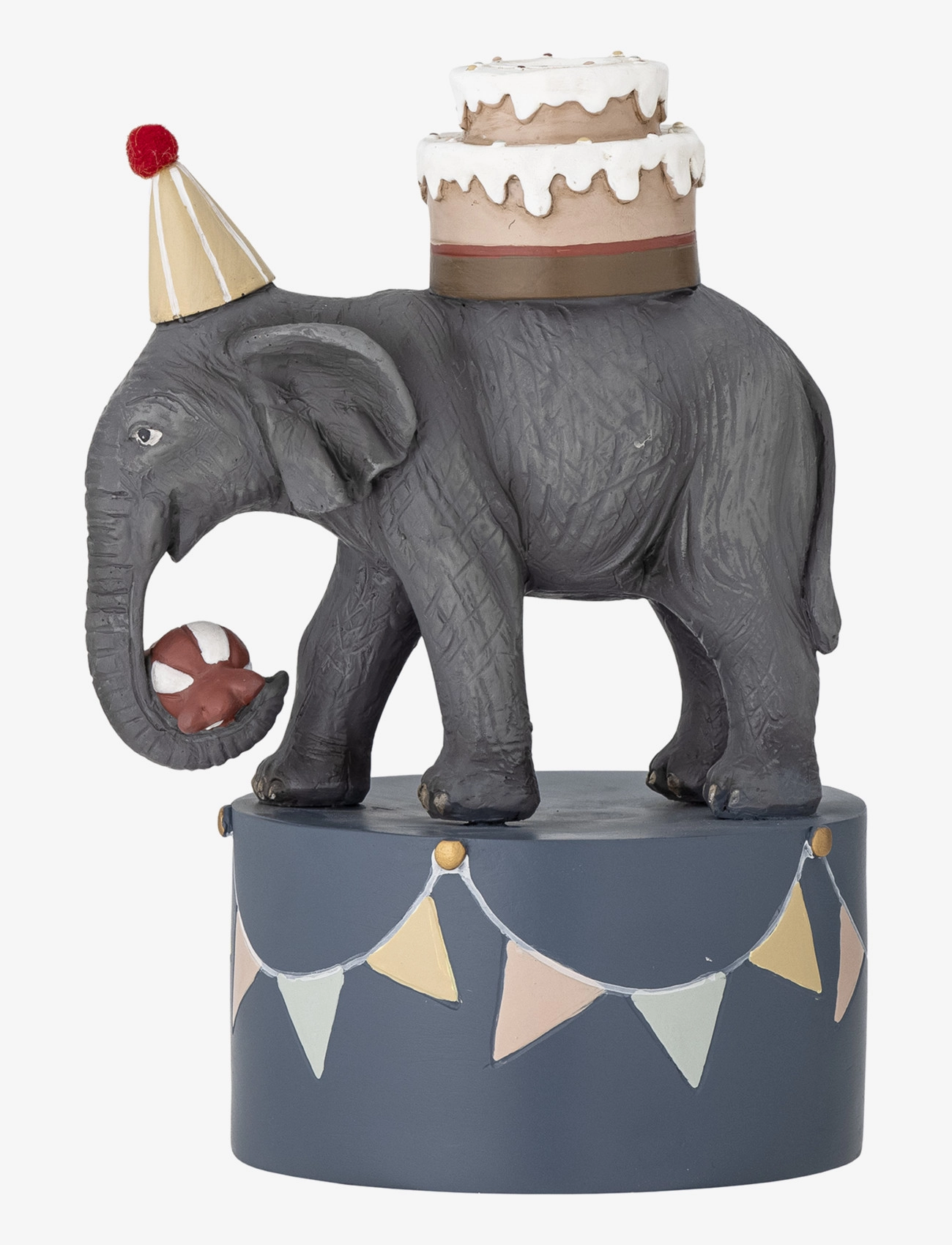 Bloomingville Flor Candlestick, Grey, Polyresin - Sisustus - GREY / multi