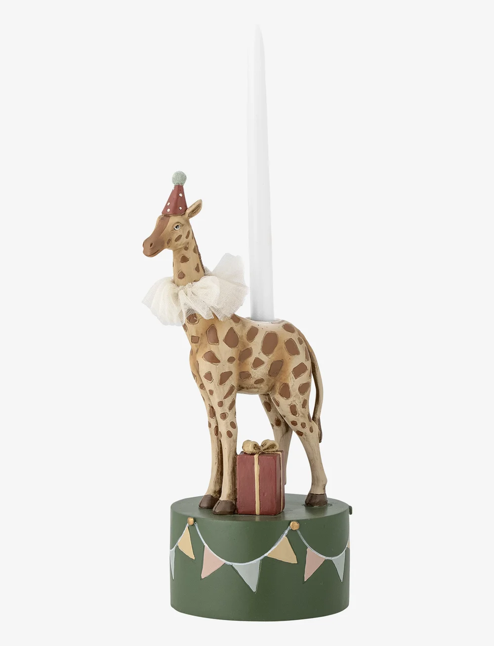 Bloomingville - Flor Candlestick, Brown, Polyresin - dekorative wohnaccessoires - brown - 2