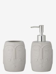 Niga Bathroom Set, Porcelain Set of 2 - WHITE