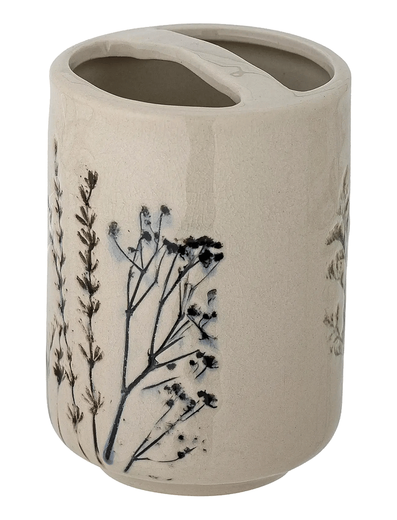 Bloomingville - Bea Soap Dispenser Set, Nature, Stoneware - hambaharjahoidjad - beige - 2