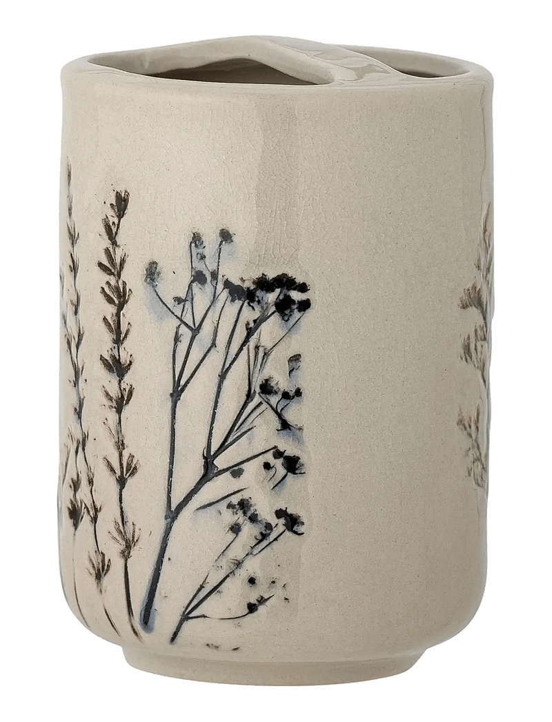 Bloomingville - Bea Soap Dispenser Set, Nature, Stoneware - hambaharjahoidjad - beige - 3