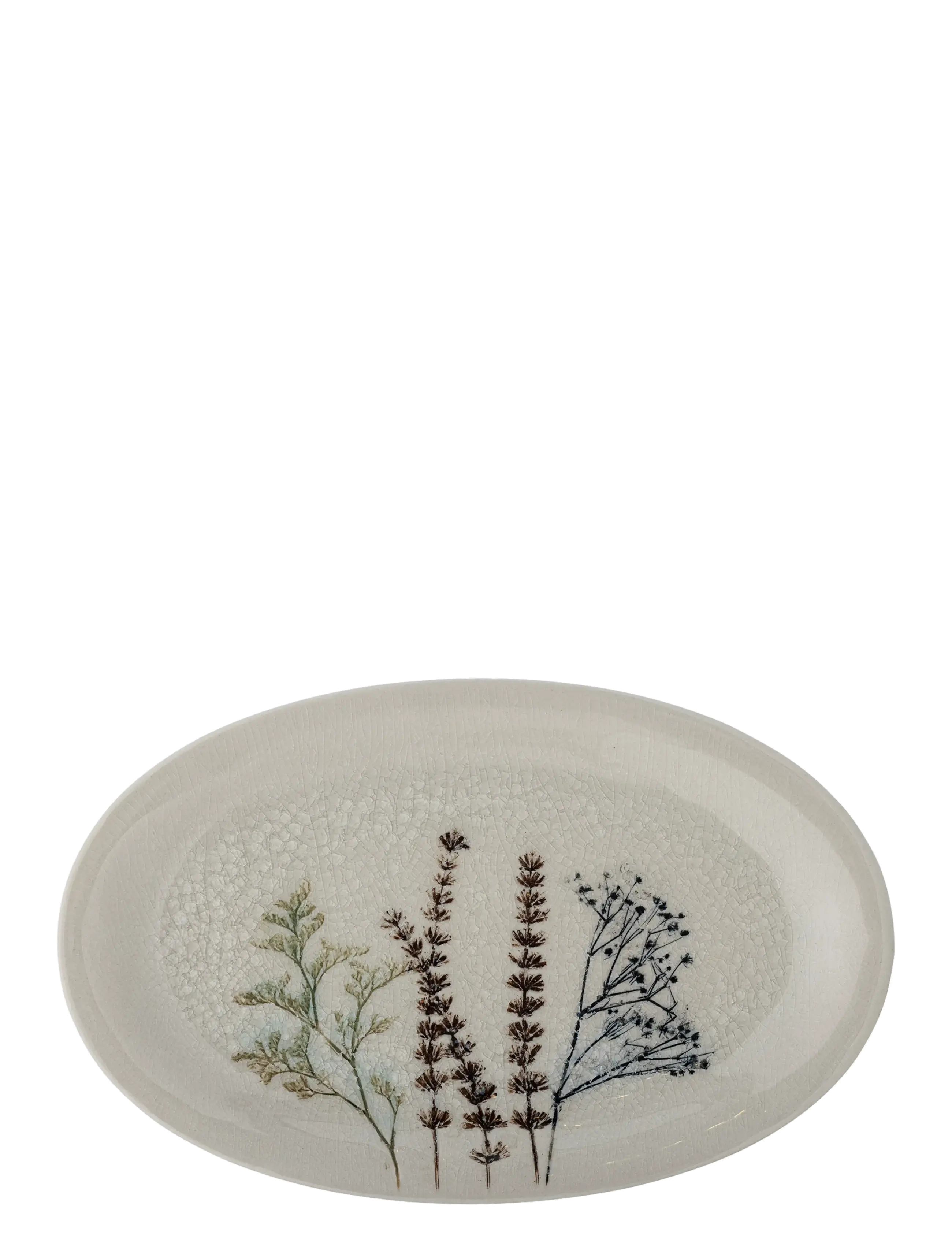 Bloomingville Bea Serving Plate, Serveringsfad, Beige, Str: 28.5X 18CM