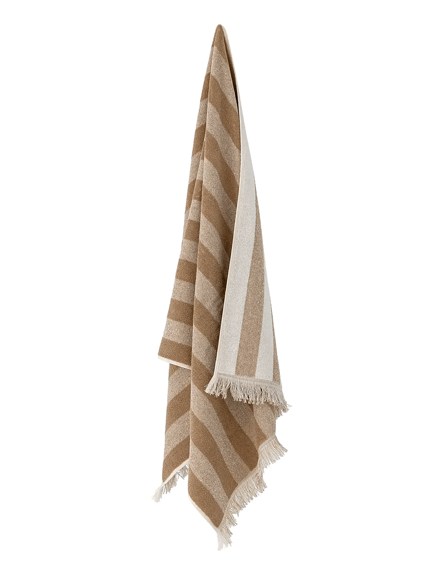 Bloomingville - Elaia Towel, Brown, Cotton - saunalinad - brown - 2