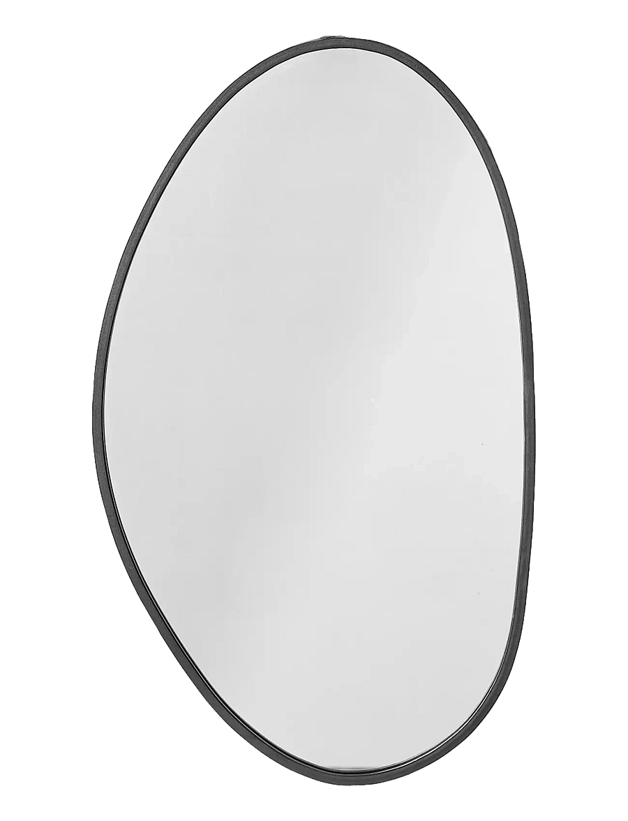 Bloomingville - Faun Wall Mirror - wandspiegel - black - 1