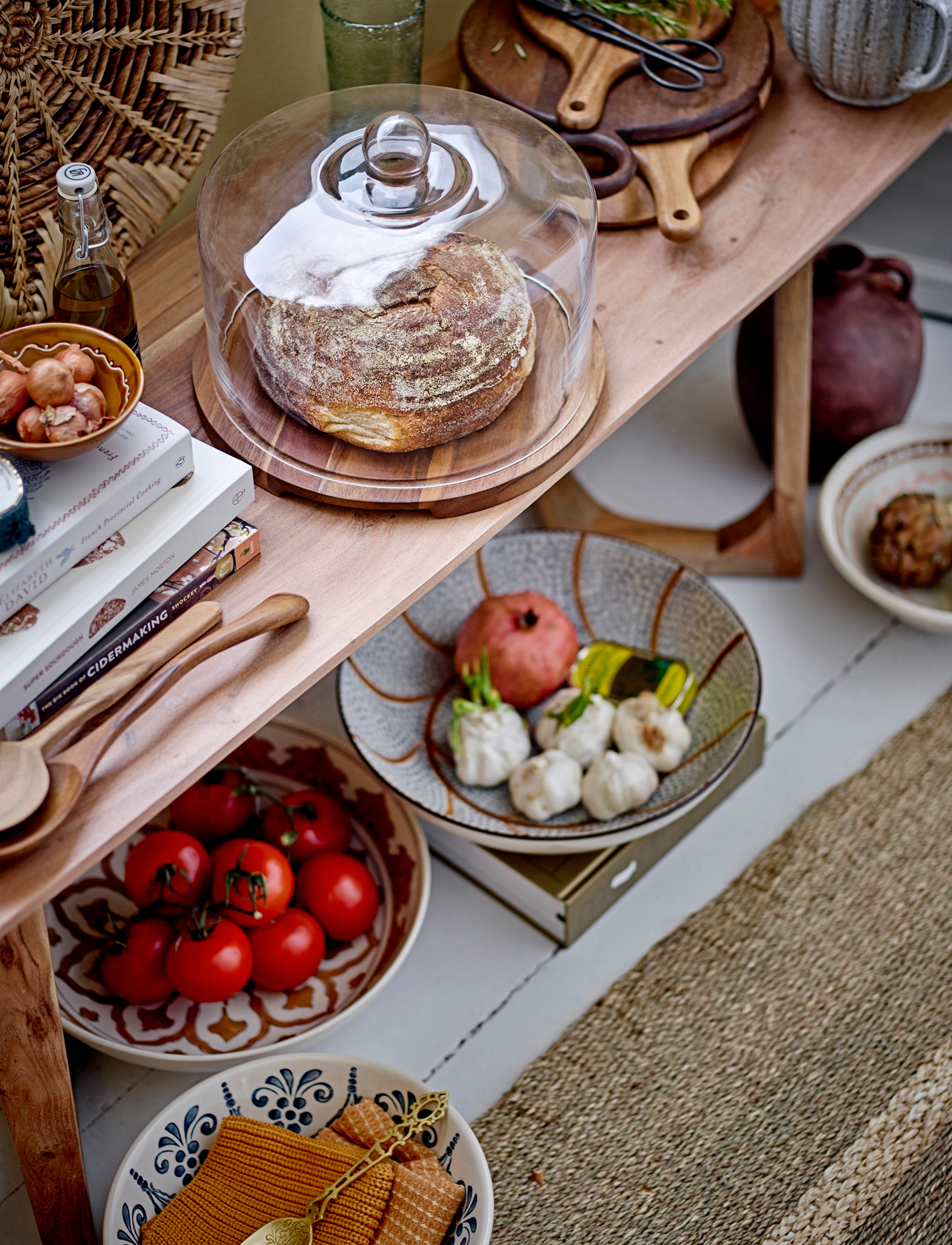 Bloomingville Heikki Bowl, 4 L, Bowls & Serving Dishes, Mehrfarbig/gemustert - Bowls, Homeware