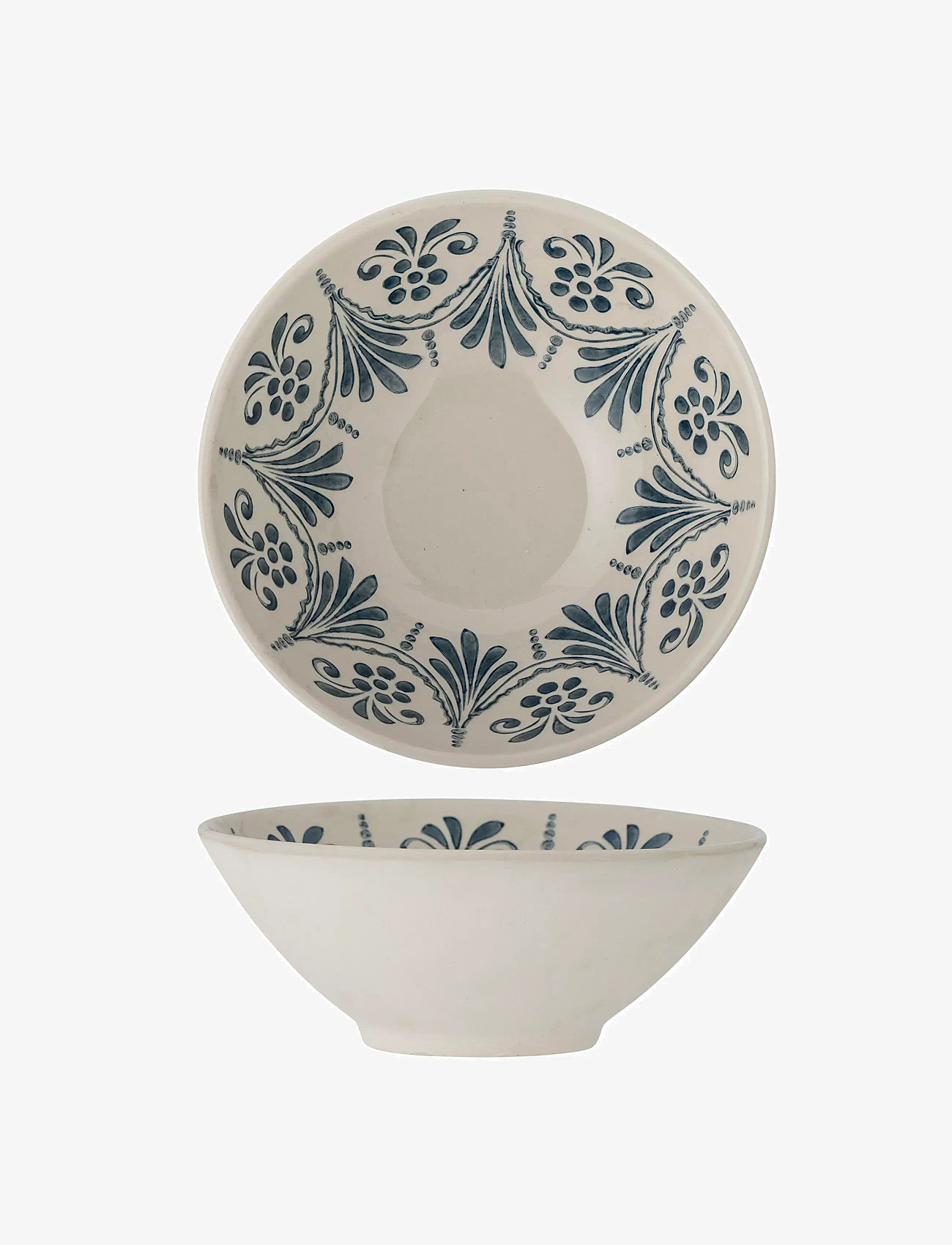 Bloomingville - Heikki Bowl - serving bowls - white/green - 3