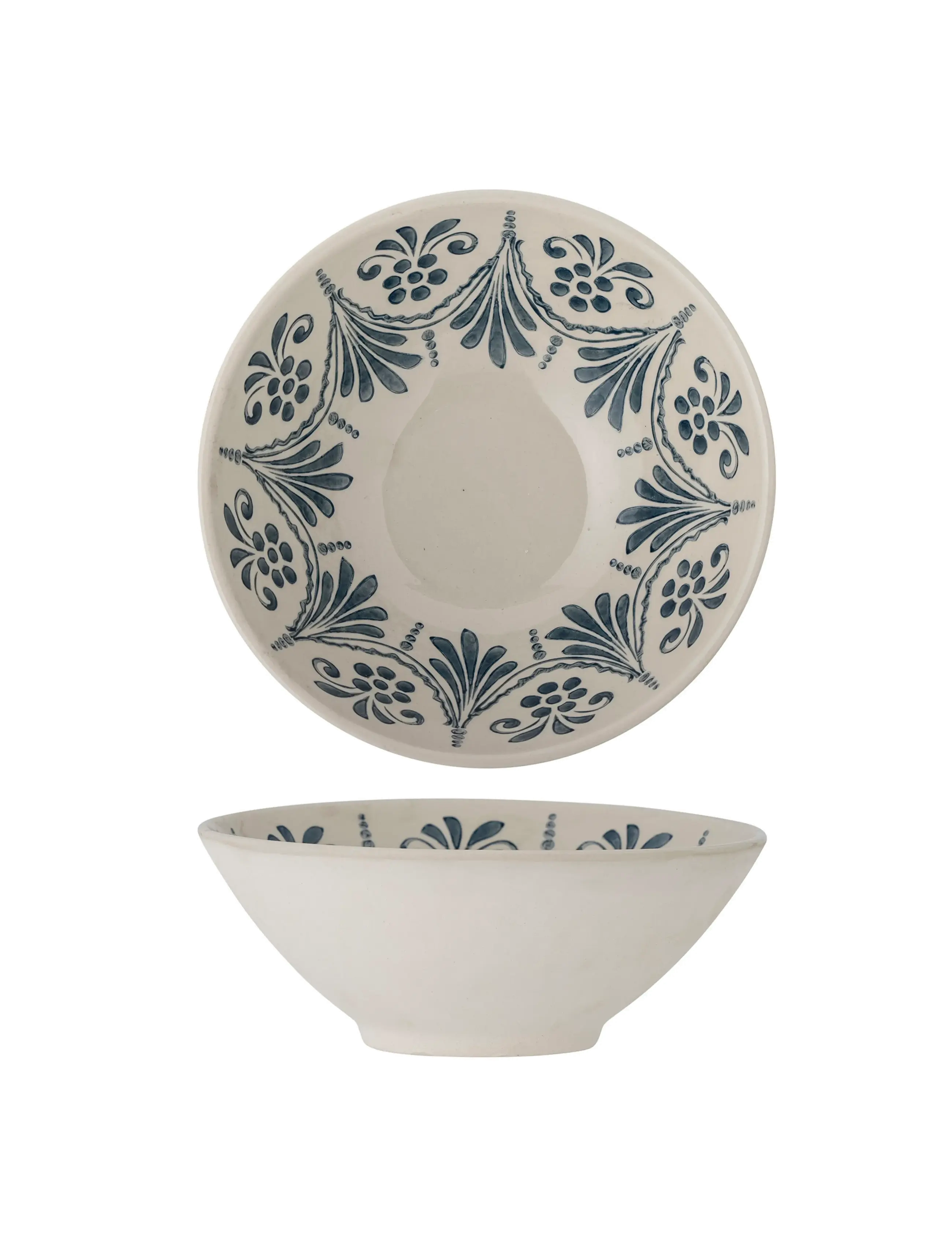 Bloomingville - Heikki Bowl - serveerimisnõud - white/green - 3