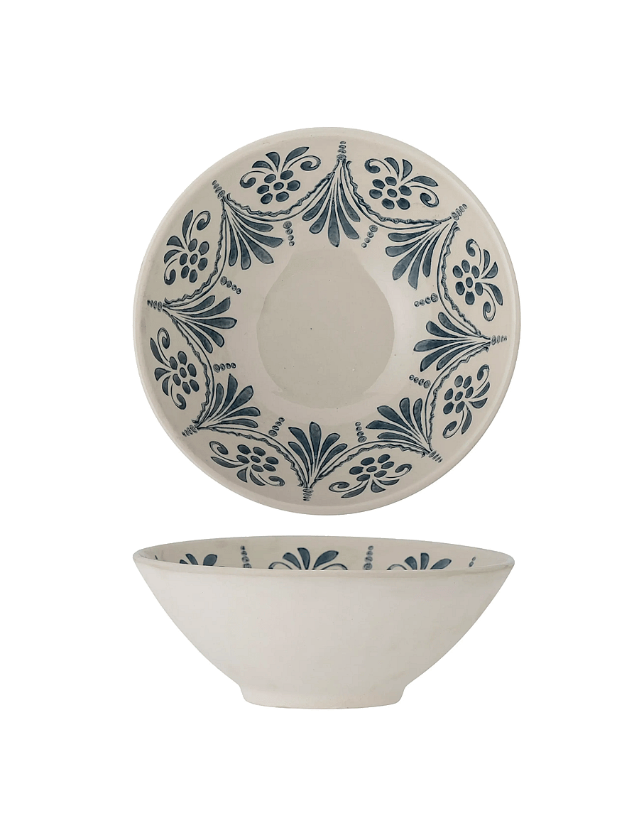 Bloomingville - Heikki Bowl - serveerimisnõud - white/green - 3