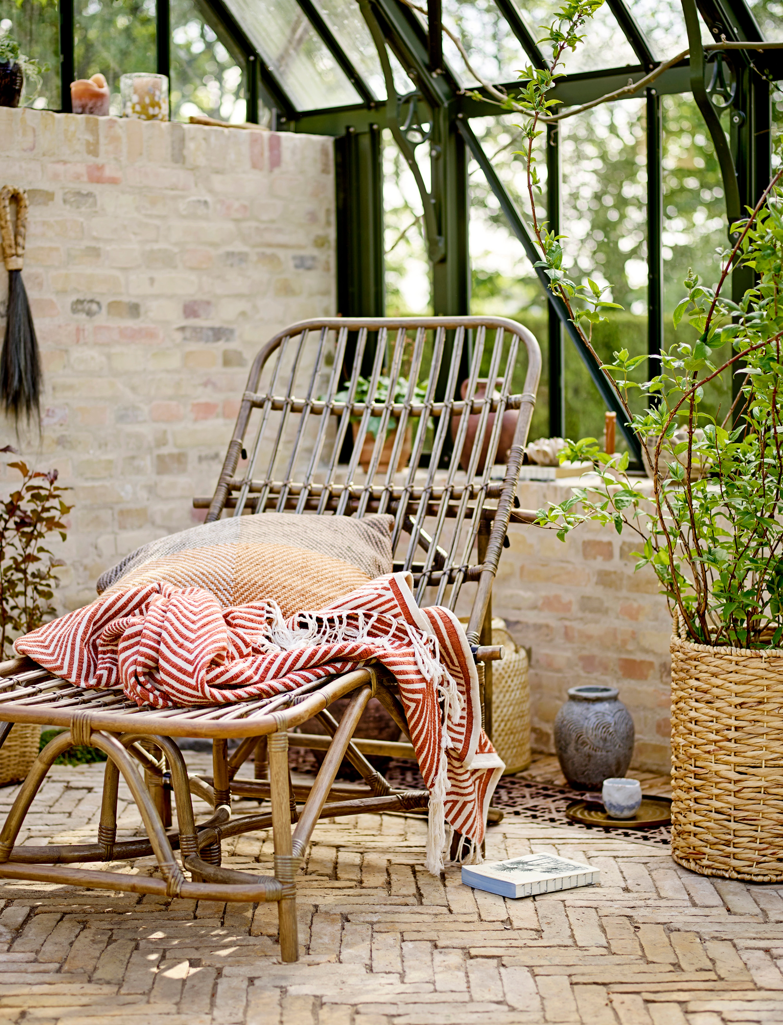 Bloomingville - Dione Deck Chair - húsgögn - brown - 5