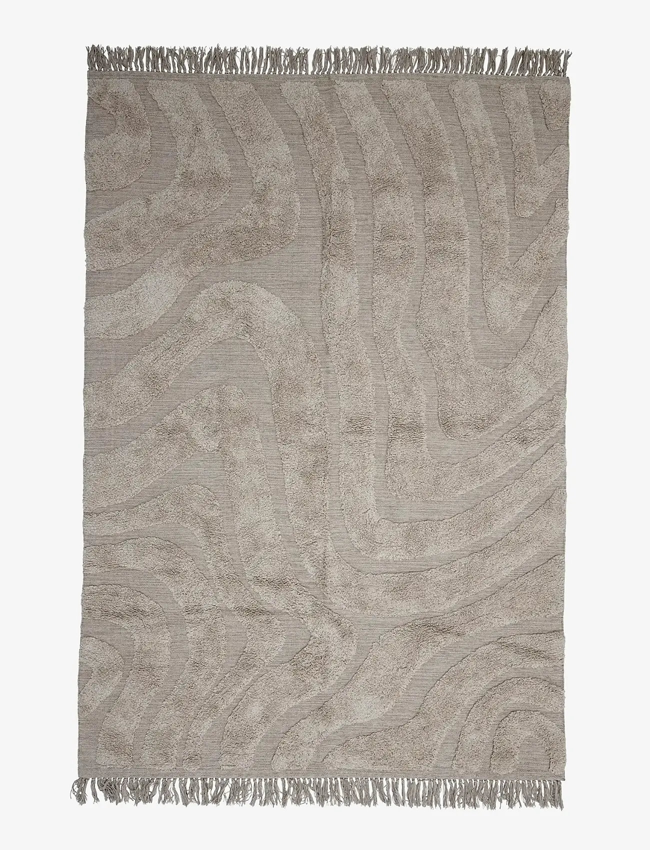 Bloomingville - Elaine Rug - baumwollteppiche & flickenteppich - beige - 0