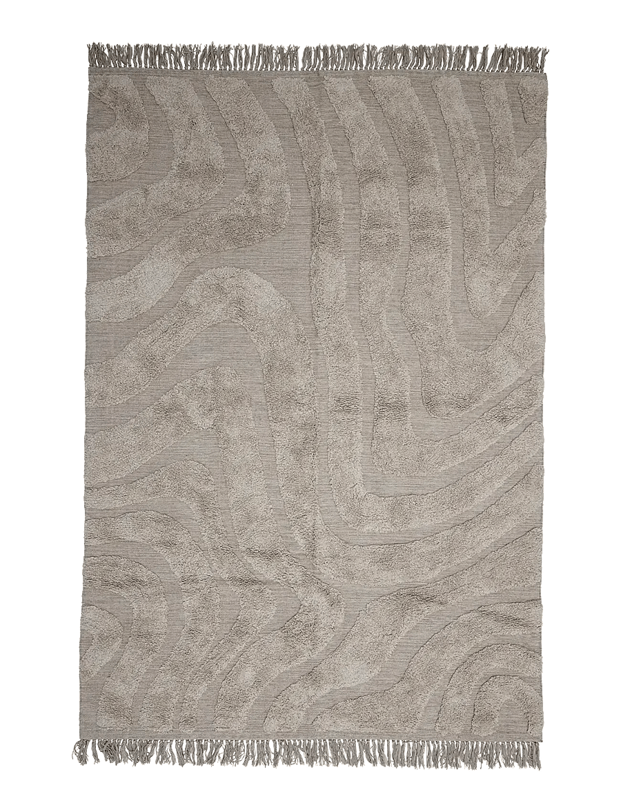 Bloomingville - Elaine Rug - baumwollteppiche & flickenteppich - beige - 1